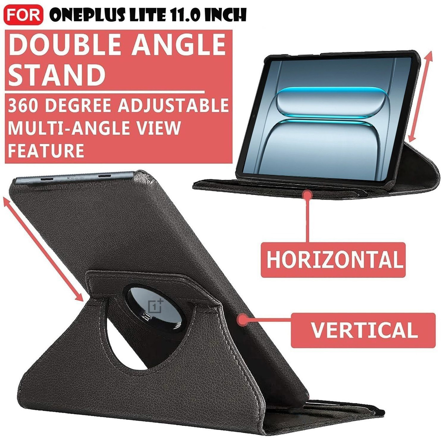 Image of Bigil Flip Cover for OnePlus Pad Lite 11.0 inch, Leather 360 Degree Rotate Flip Cover