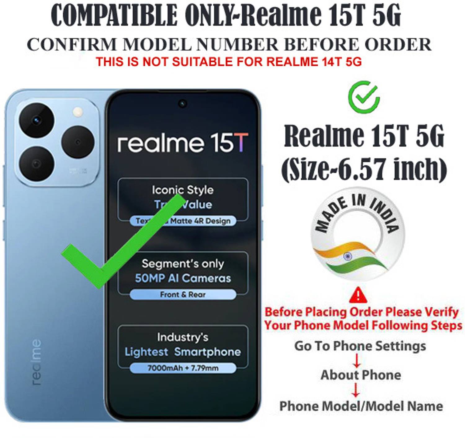 Aaghosh Realme 12x 5G, 12 5G, Narzo 70x 5G, C65 5G, Narzo N65 5G - Image 2