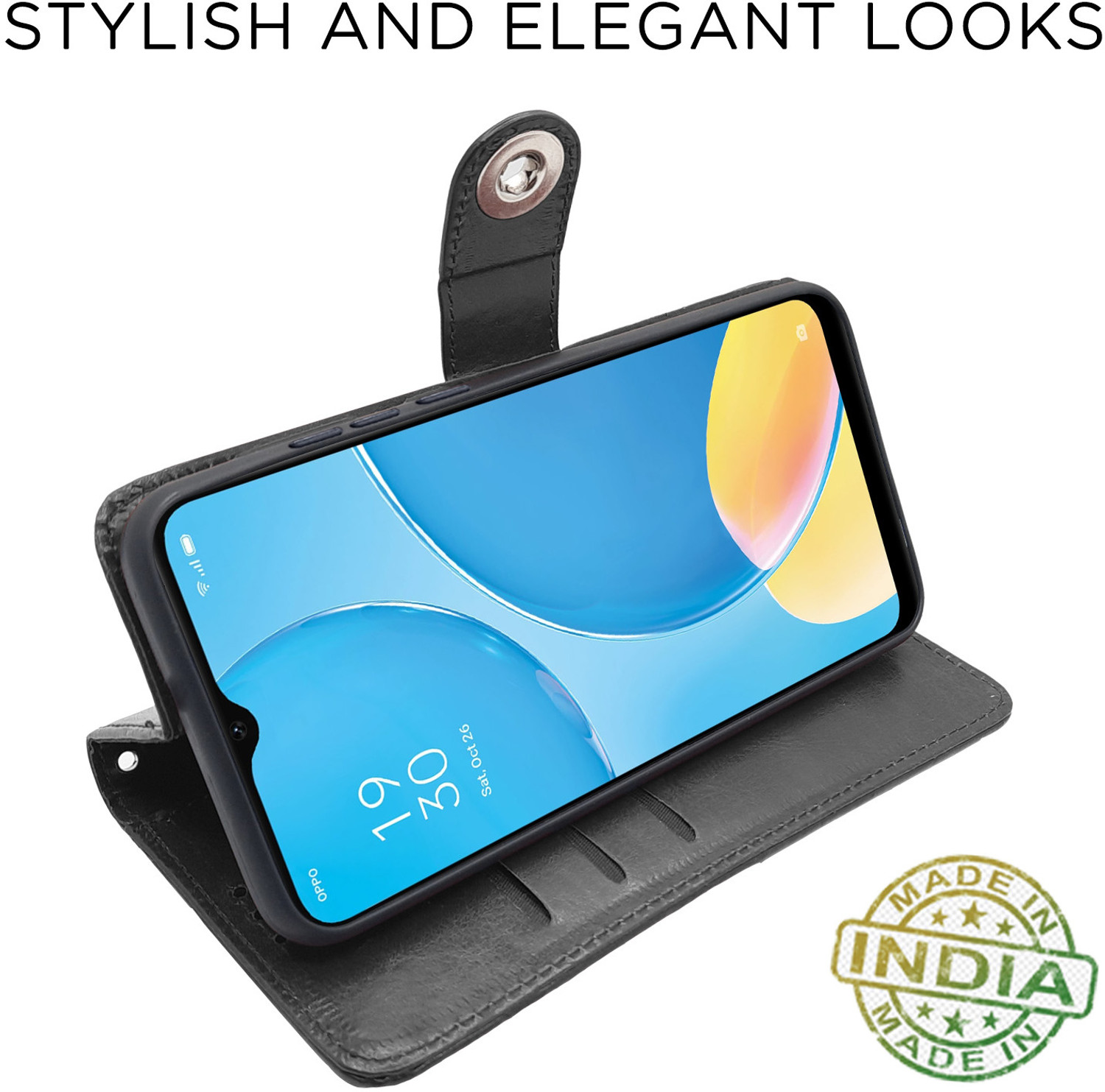 Image of Pikkme Flip Cover for Oppo A15