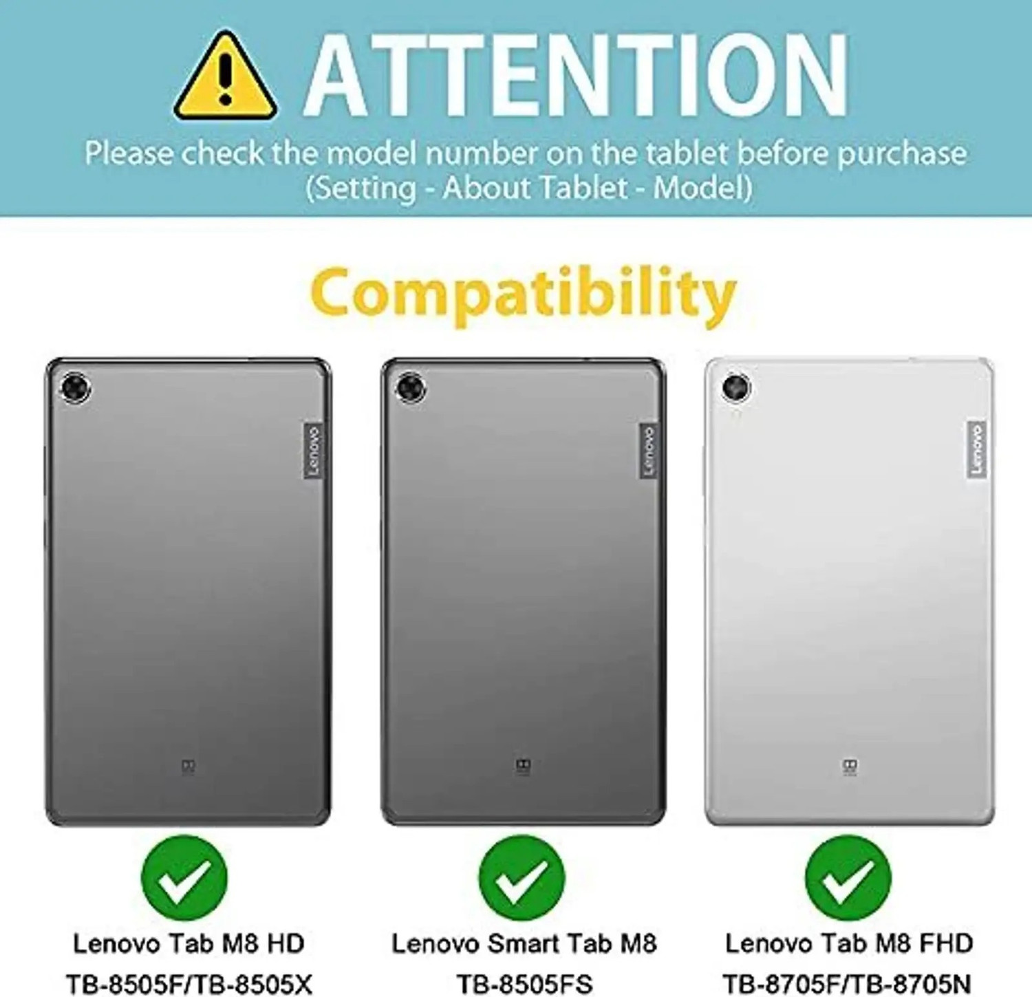 Image of Caseous Flip Cover for Lenovo Tab M8 HD TB-8505X / TB-8505F (1st / 2nd Gen) (2019)