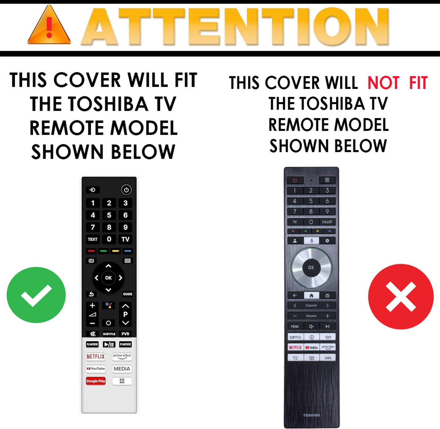 Image of Gizmofreaks Flip Cover for Toshiba Smart Tv Remote Lcd Led Oled Qled Uhd 4K Android Remote Control Case