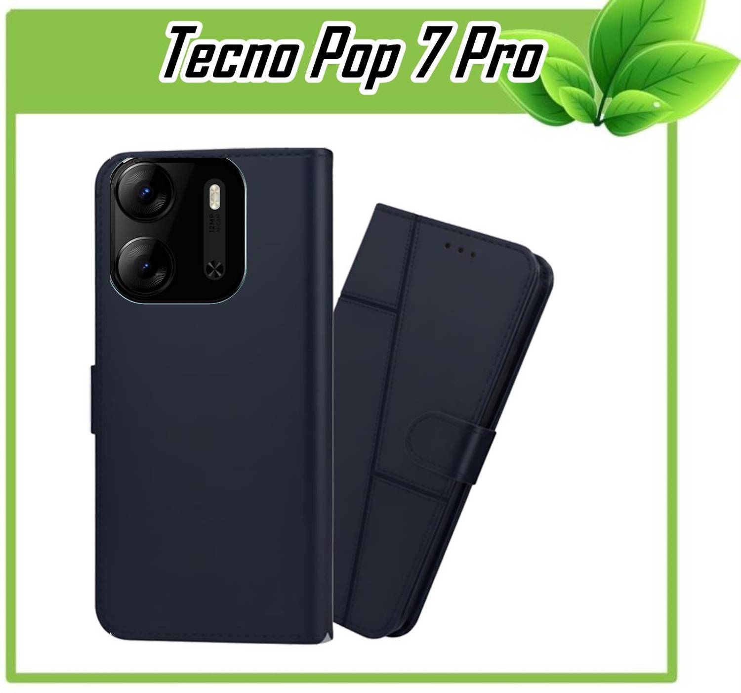 Oyota Flip Cover for Tecno Pop 7 Pro