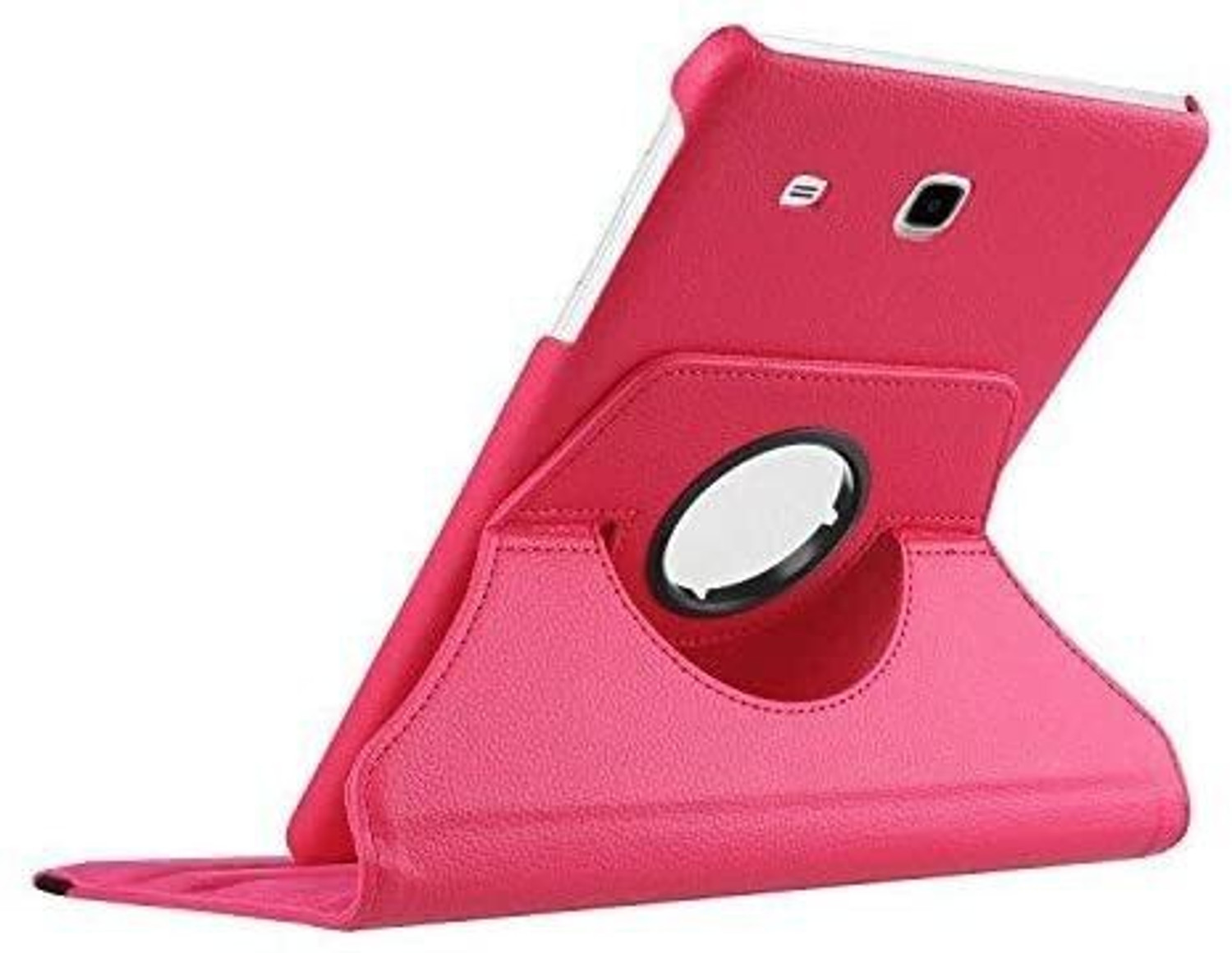 Image of Mobilejoy Flip Cover for Samsung Galaxy Tab E (9.6 Inch) (Model-:SM-T560 /T561 /T565 /T567V) 360 Degree Rotate Cover