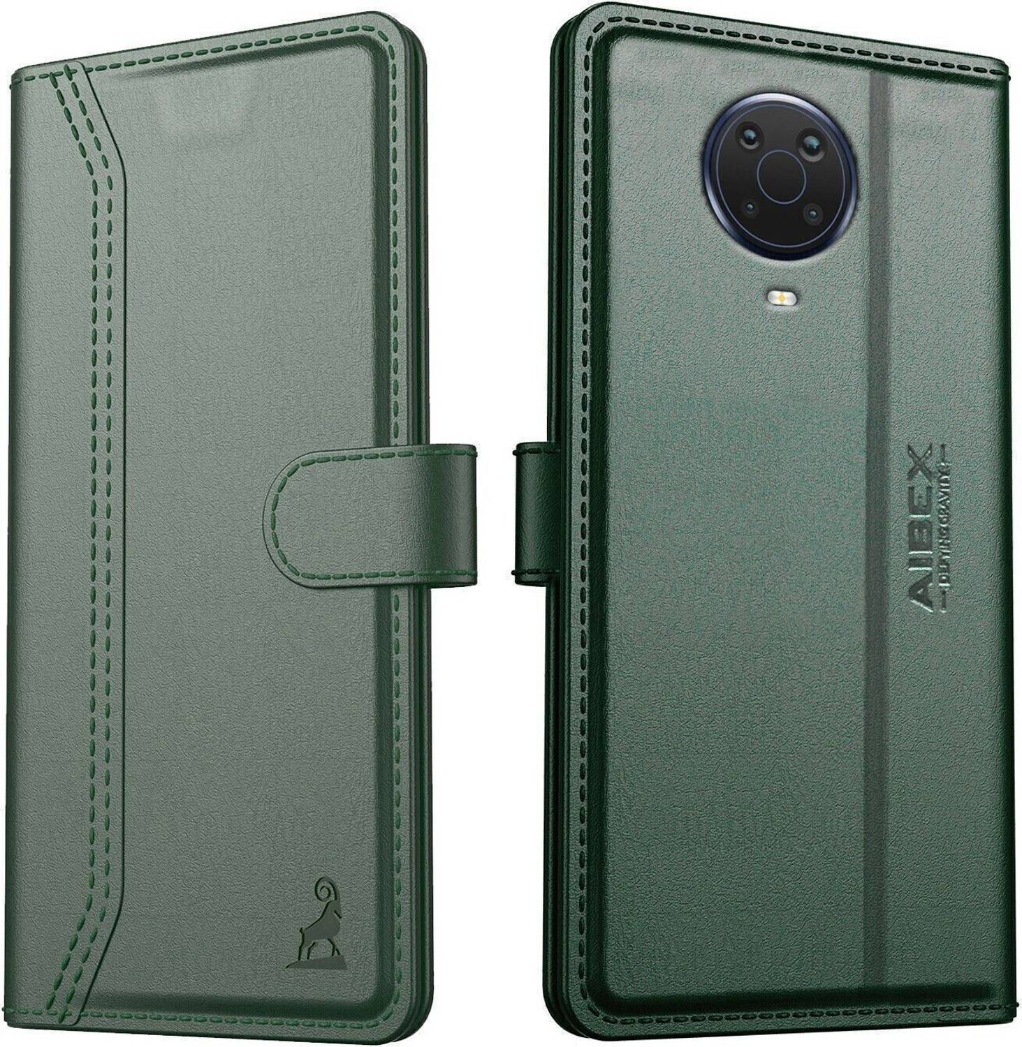 AIBEX Flip Cover for Nokia G20|Premium Leather Finish|Magnetic Closure|Kickstand Feature