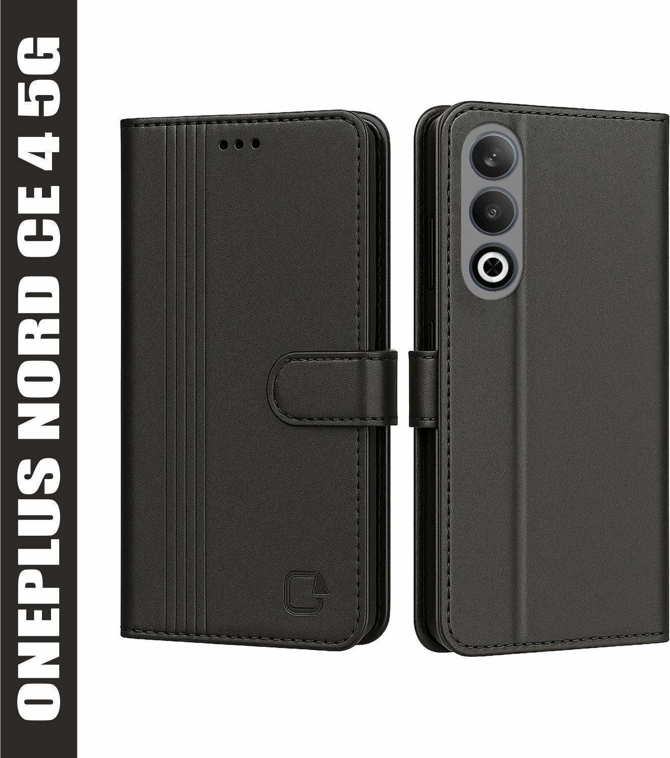 AIBEX Flip Cover for OnePlus Nord CE 4 5G|Inbuilt Wallet & Card Slots|Premium Leather Magnetic Case