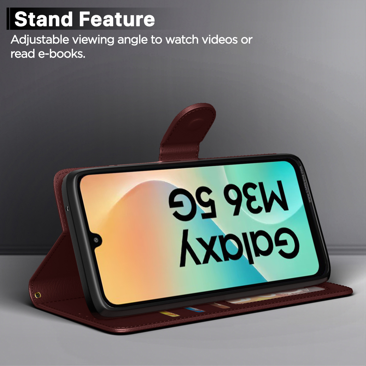 Image of Pikkme Flip Cover for Samsung Galaxy M36 5G