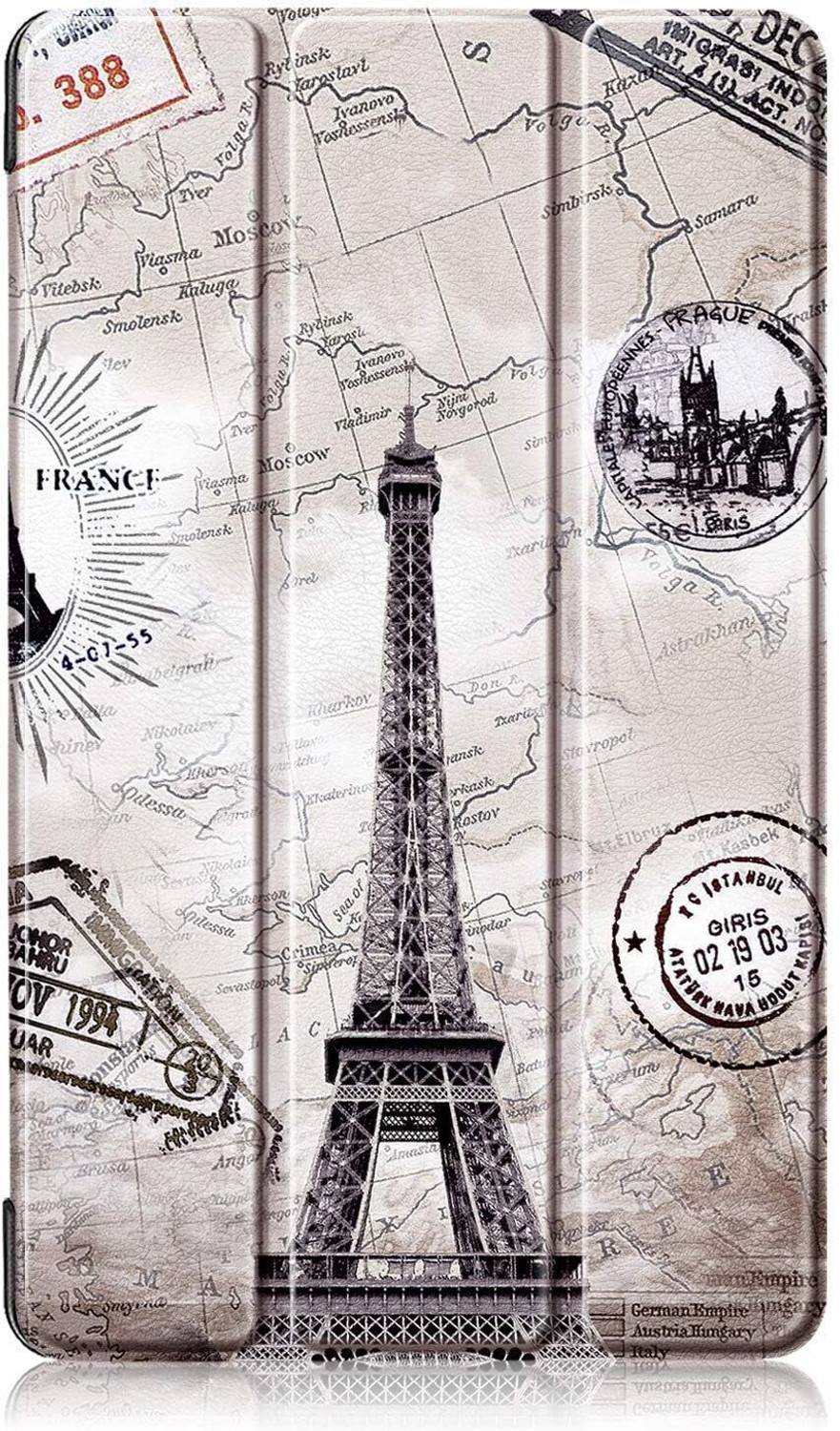 Image of Proelite Flip Cover for Galaxy Tab A9 Plus 11 inch Cover, Smart Flip Case Cover Translucent Back with Stylus Pen