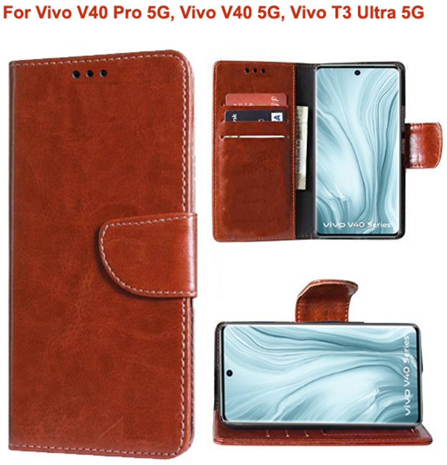 Carnage Flip Cover for Vivo V40 Pro 5G, Vivo V40 5G, Vivo T3 Ultra 5G