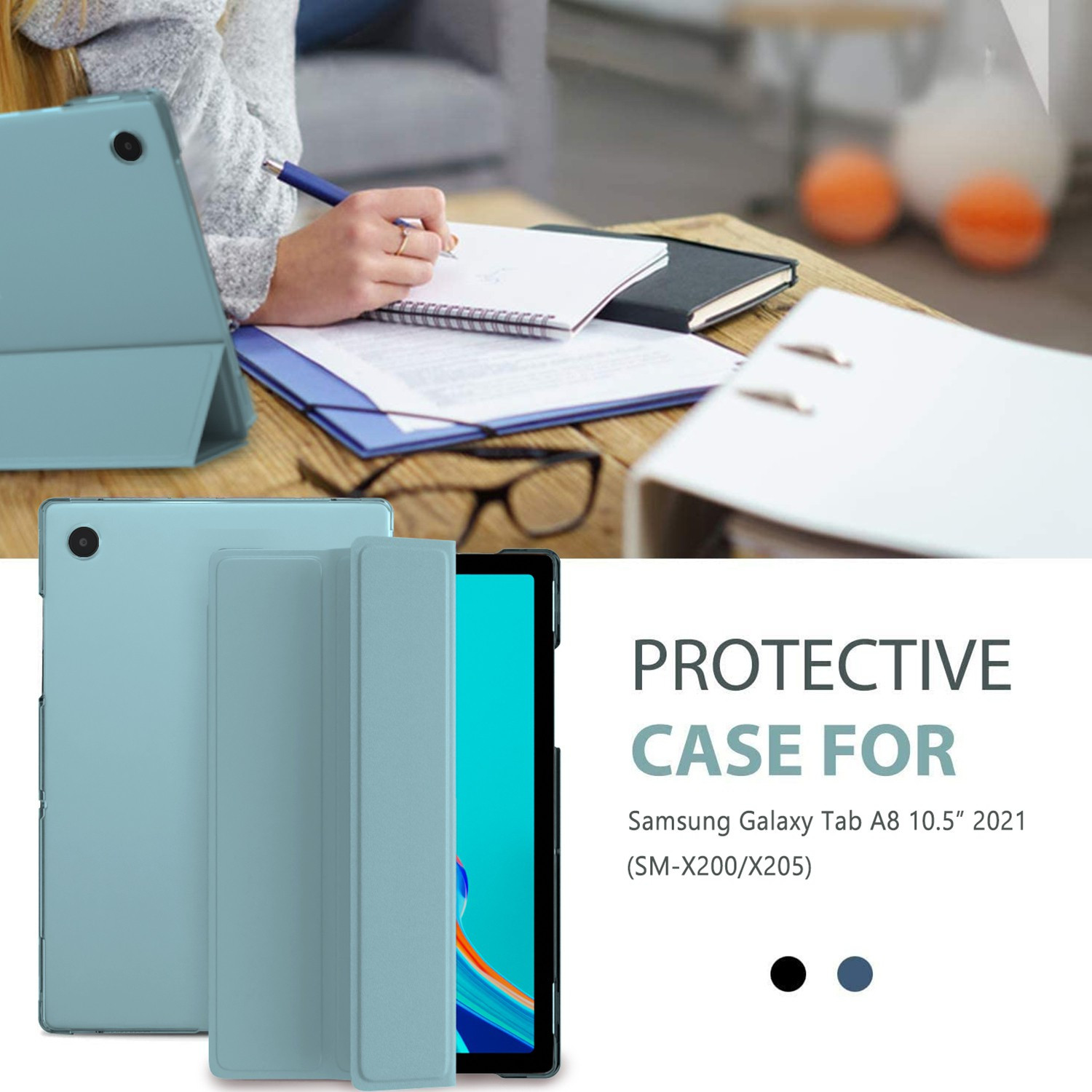 Image of MOCA Flip Cover for Samsung Galaxy Tab A8 10.5 Inch 2022 SM-X200 X205 X207