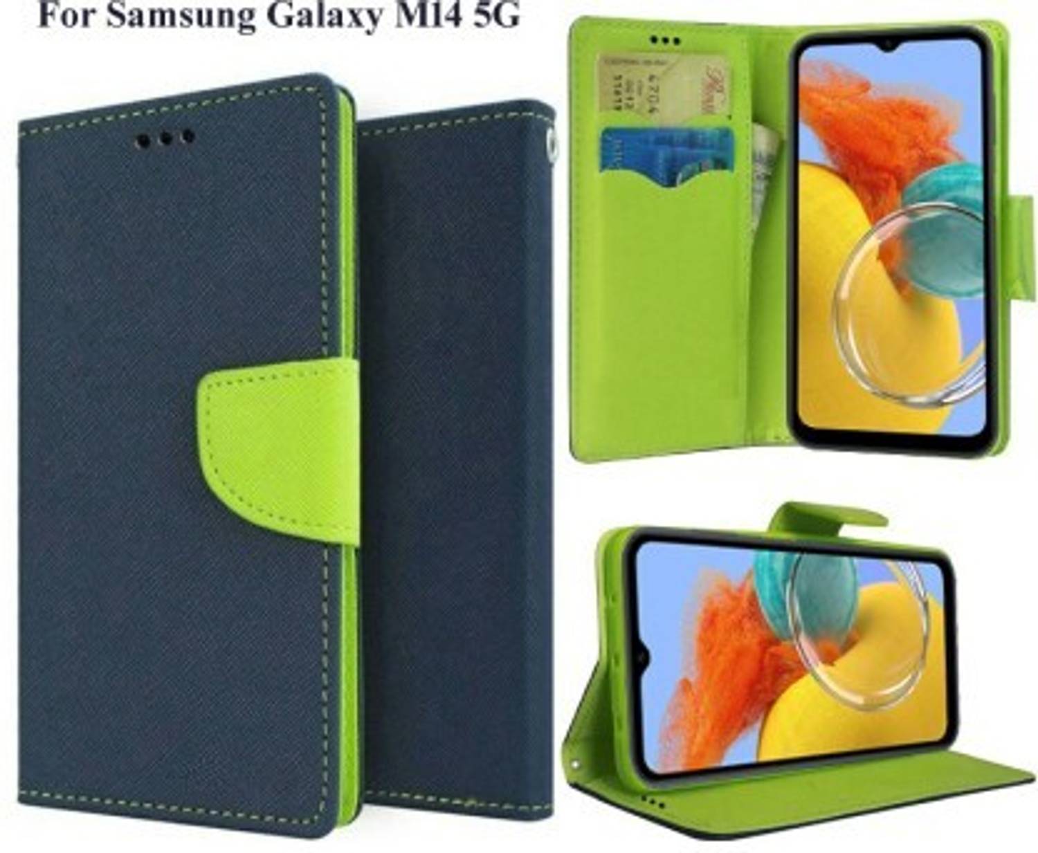 Aleppo Flip Cover for Samsung Galaxy M14, Samsung Galaxy M14 5G Designer Flip Cover