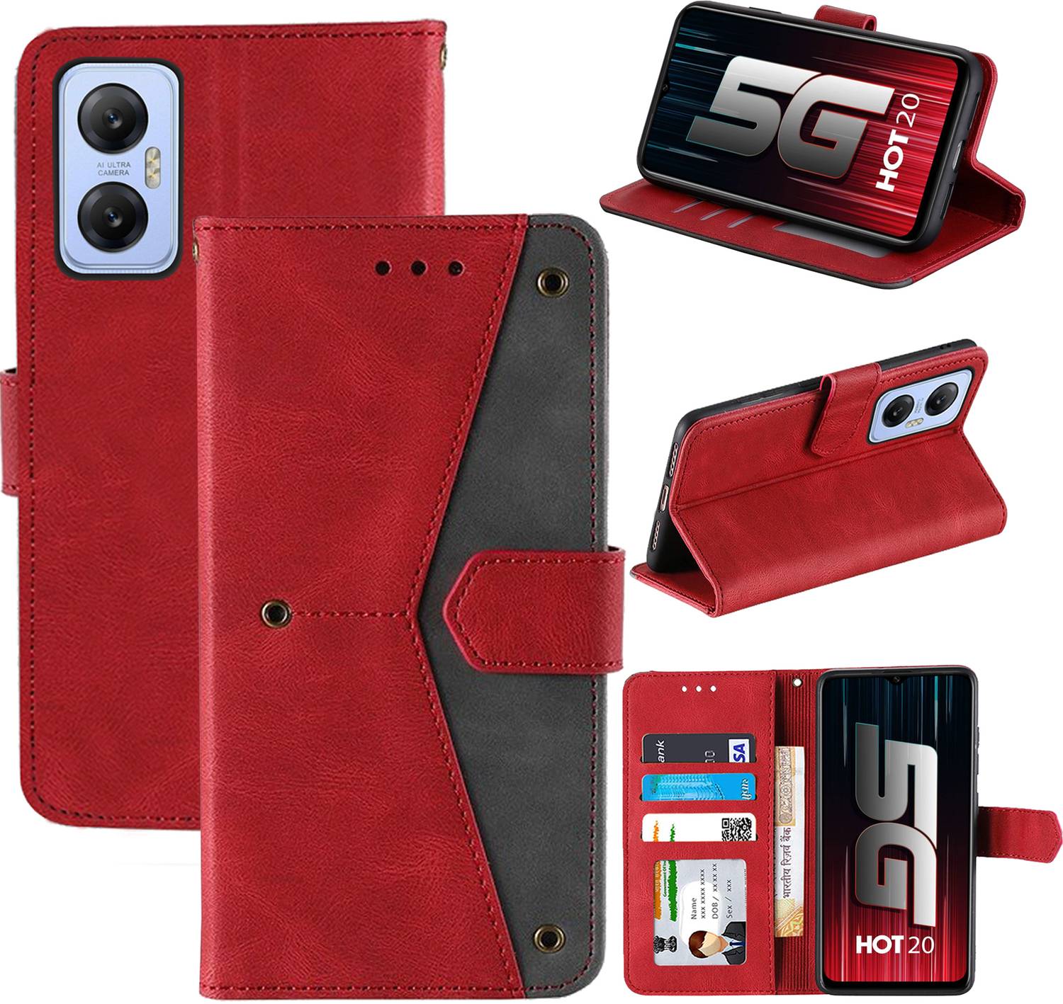 Autofocus Flip Cover for Infinix Hot 20 5G