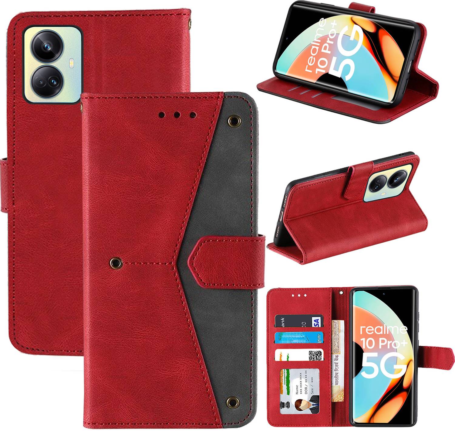 Autofocus Flip Cover for realme 10 Pro Plus 5G
