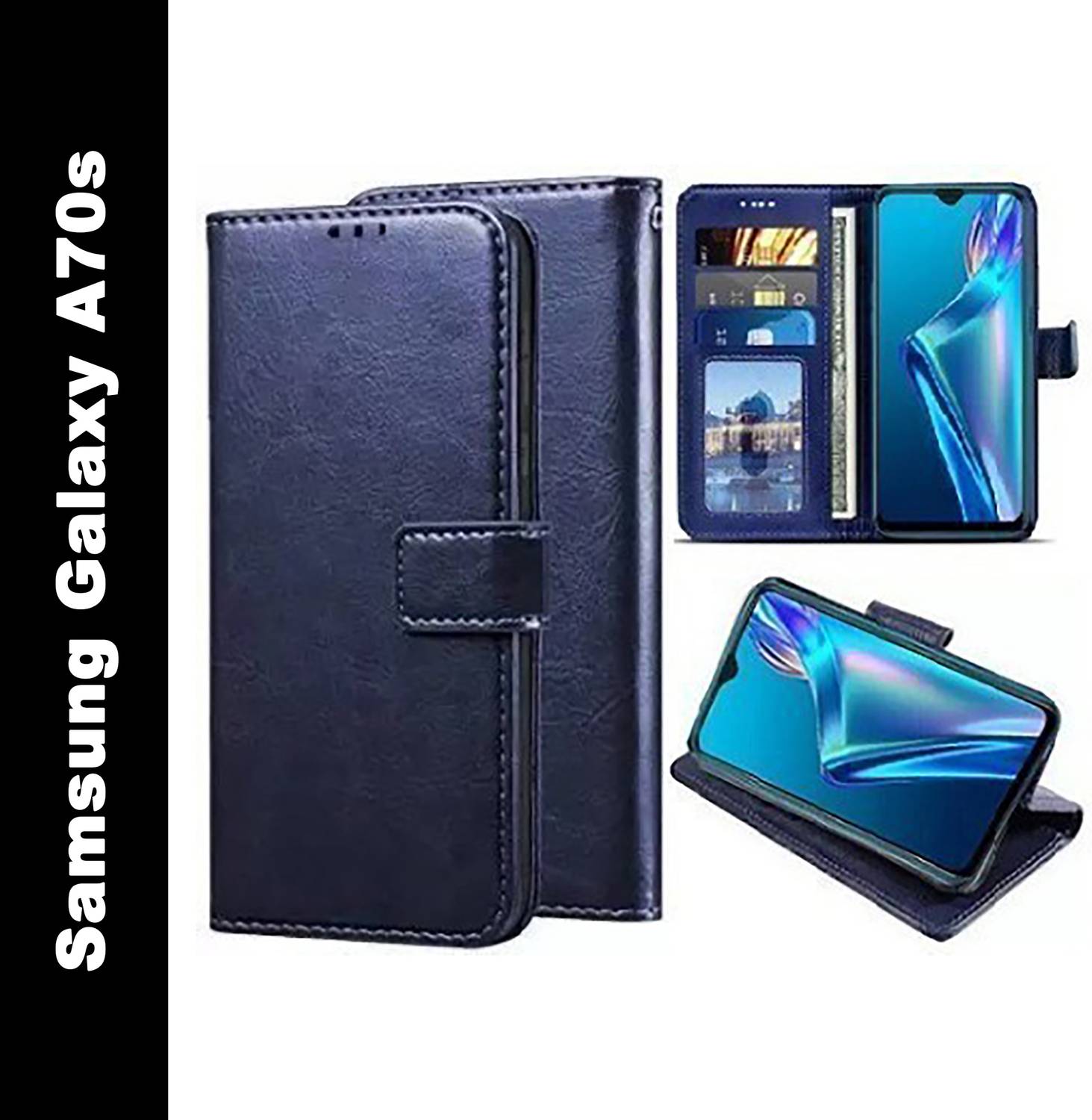 Aarov Flip Cover for Samsung Galaxy A70S, Galaxy A70