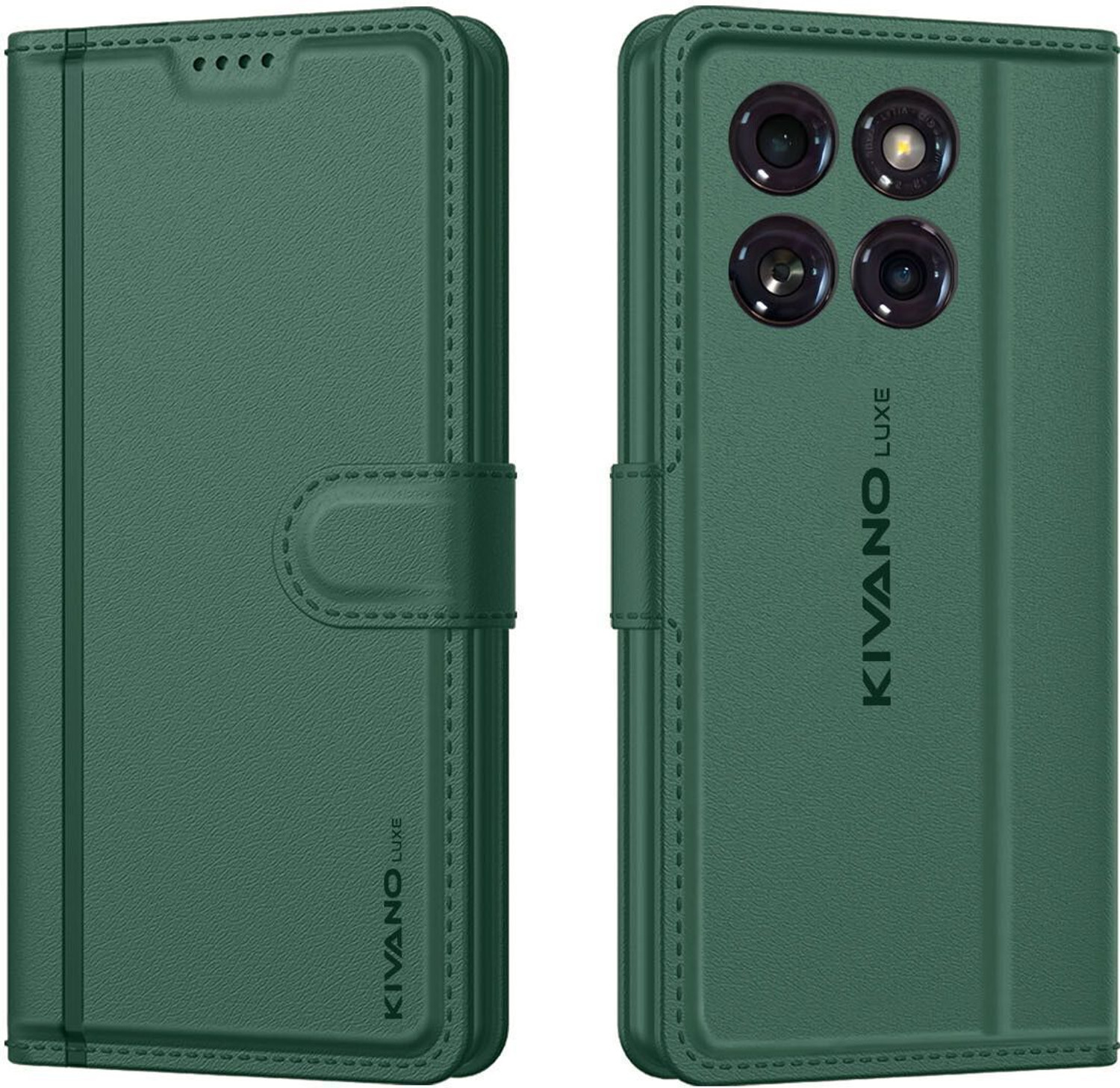 KIVANO LUXE Flip Cover for Motorola Edge 60 5G/ Motorola Edge 60 Fusion 5G|Premium Leather|Magnetic Closure|Stand
