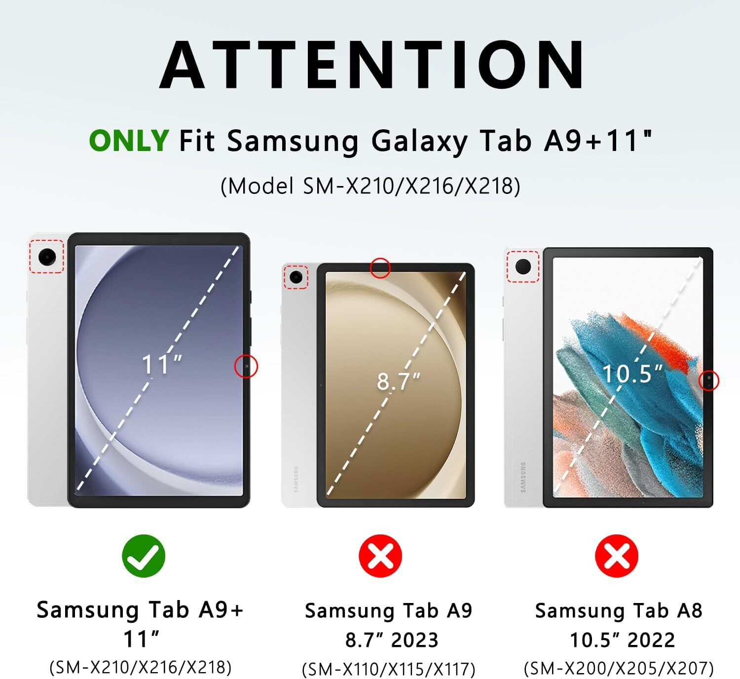 Image of TGK Flip Cover for Samsung Galaxy Tab A9 Plus 5G 11 inch