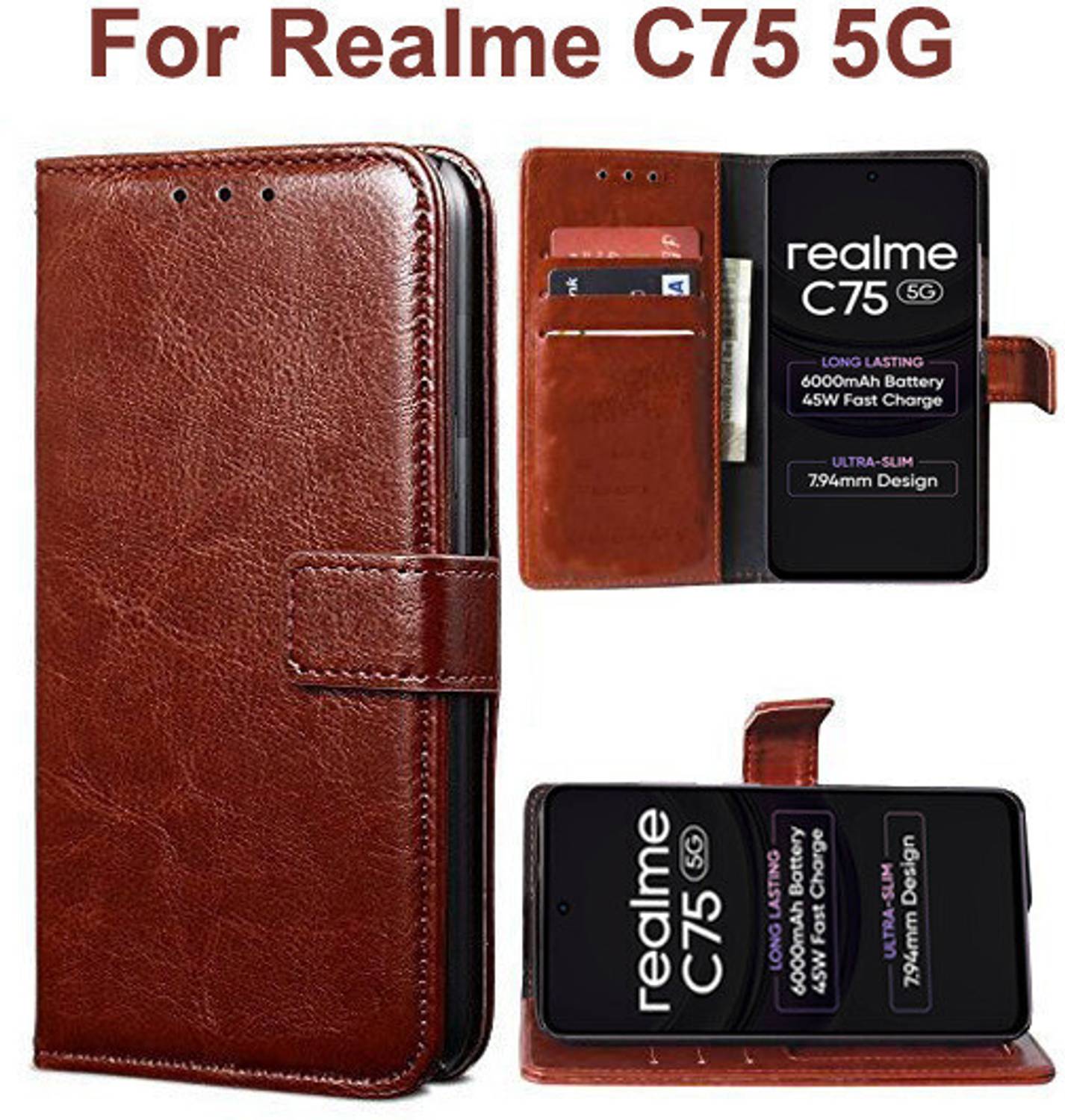Carnage Flip Cover for realme C75 5G, Realme C73 5G, Realme Narzo 80 Lite 5G, Realme P3 Lite 5G