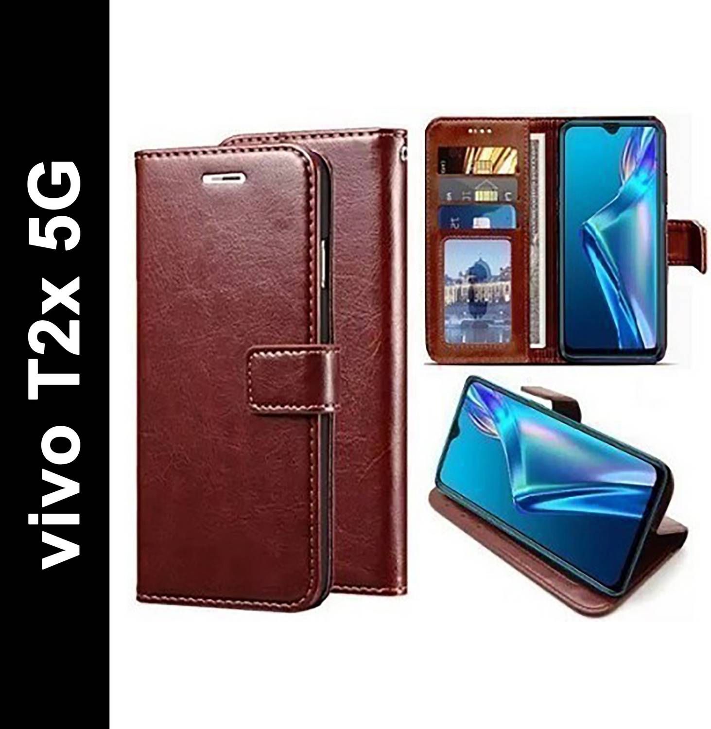 Aarov Flip Cover for vivo T2x 5G Flip Cover, Vivo T2x 5G Back Cover, Vivo T2x Designer Covers