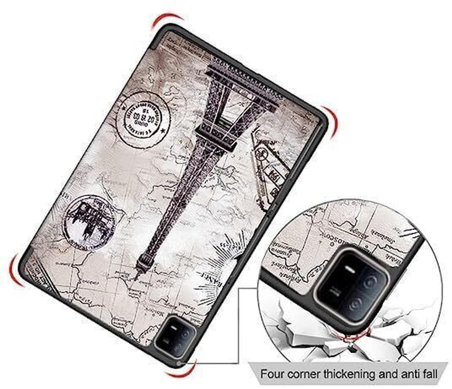 Image of Proelite Flip Cover for Xiaomi Mi Pad 6 Cover Case, Trifold Flip Case Support Auto Sleep Wake