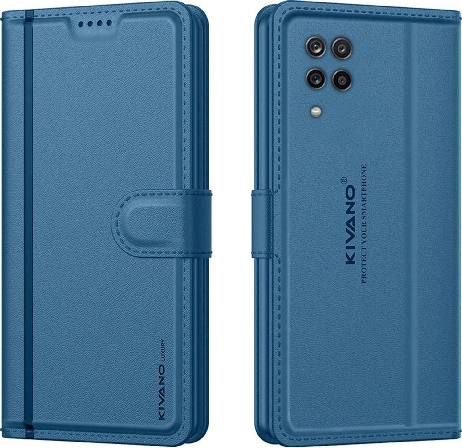 KIVANO LUXE Flip Cover for Samsung Galaxy A12 / Samsung Galaxy M12 / Samsung Galaxy F12|Premium Leather|Magnetic