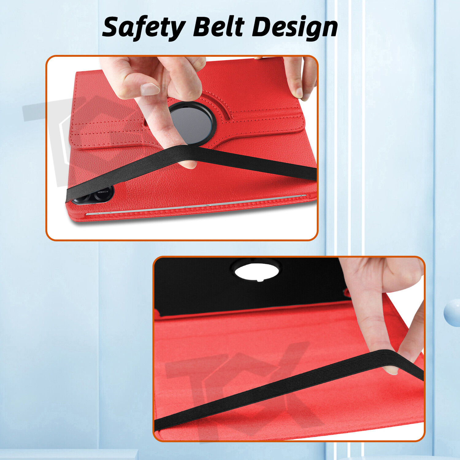 Image of TGK Flip Cover for Honor Pad X9 11.5 inch (Red, Dual Protection, Leather, Pack of: 1)