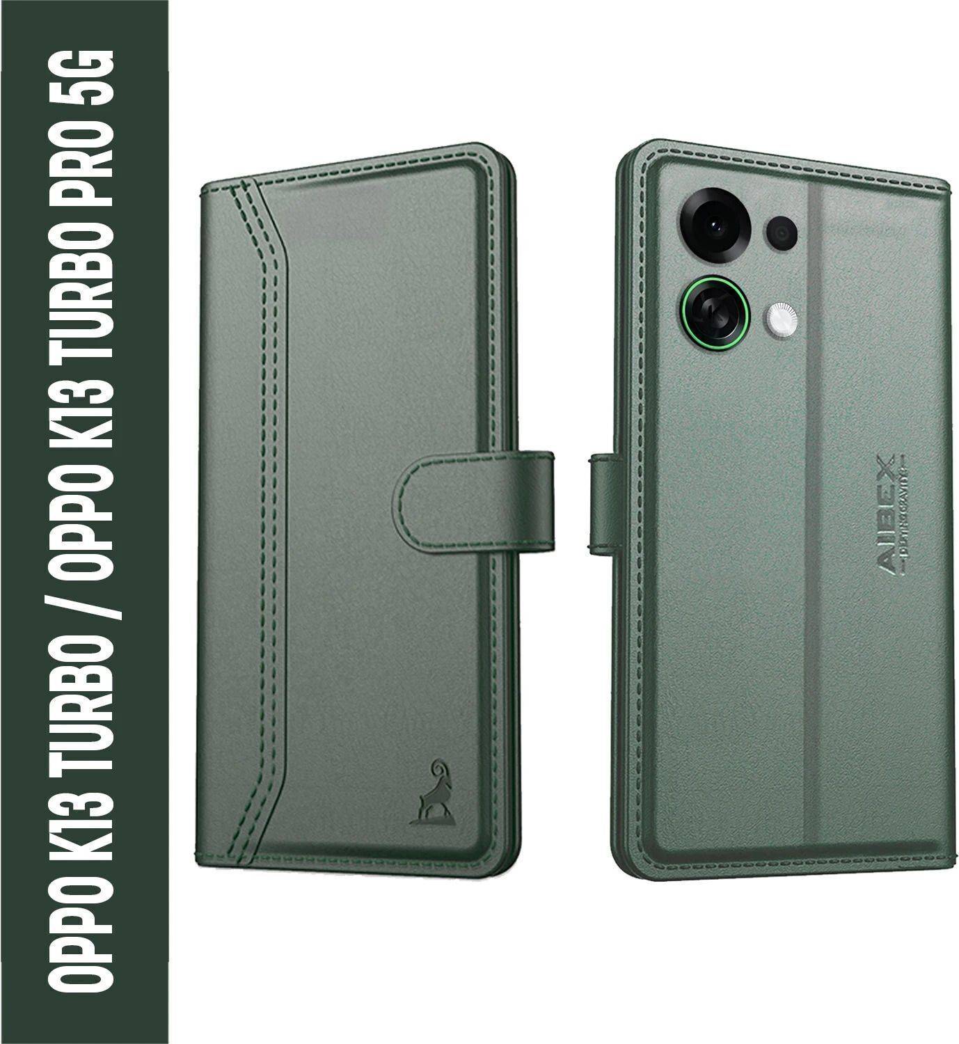 AIBEX Flip Cover for Oppo K13 Turbo 5G / Oppo K13 Turbo Pro 5G|Premium Leather Finish|Magnetic Closure