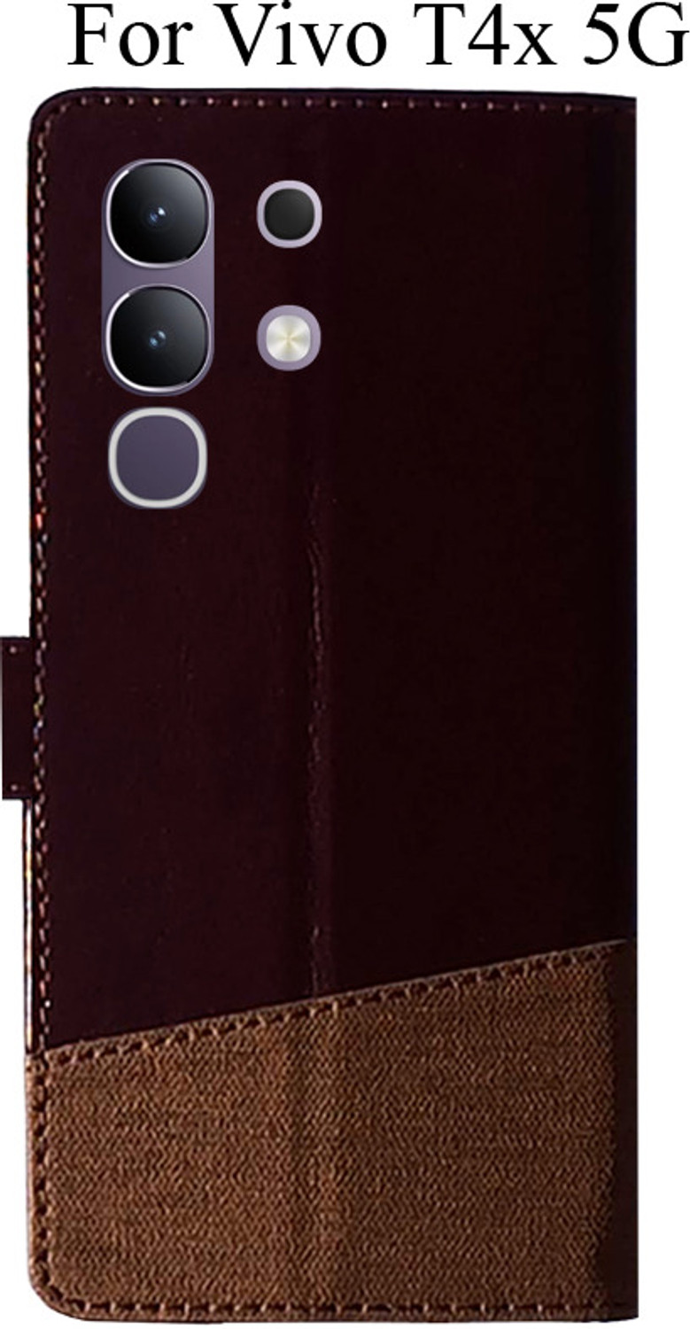 Image of MAXSHOPY Flip Cover for vivo T4x 5G (Multicolor, Magnetic Case, Artificial Leather)