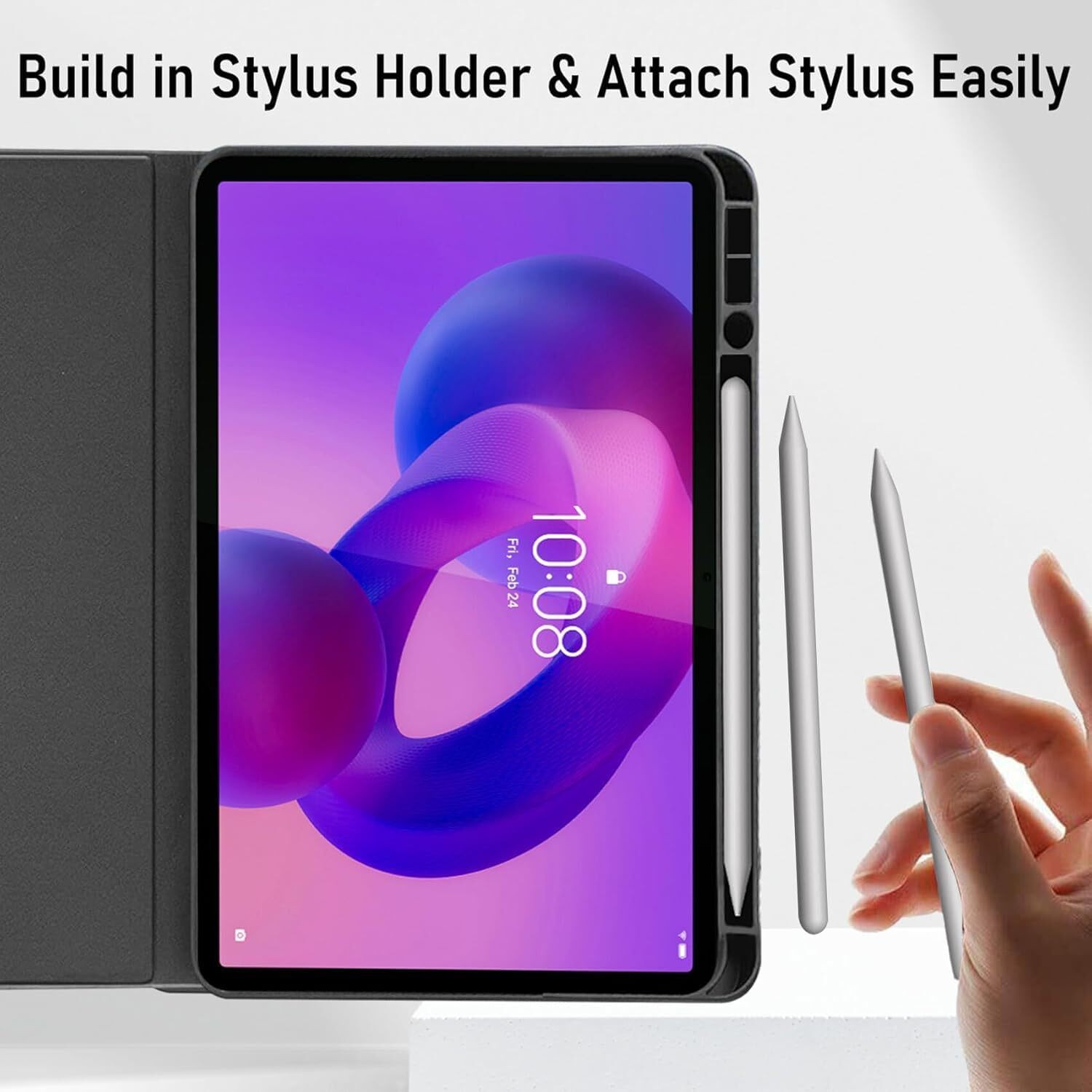 Image of Proelite Flip Cover for Lenovo Idea Tab Plus 12.1 inch 2025 Case Cover, Deer Smart Flip Case Cover with Pen Holder