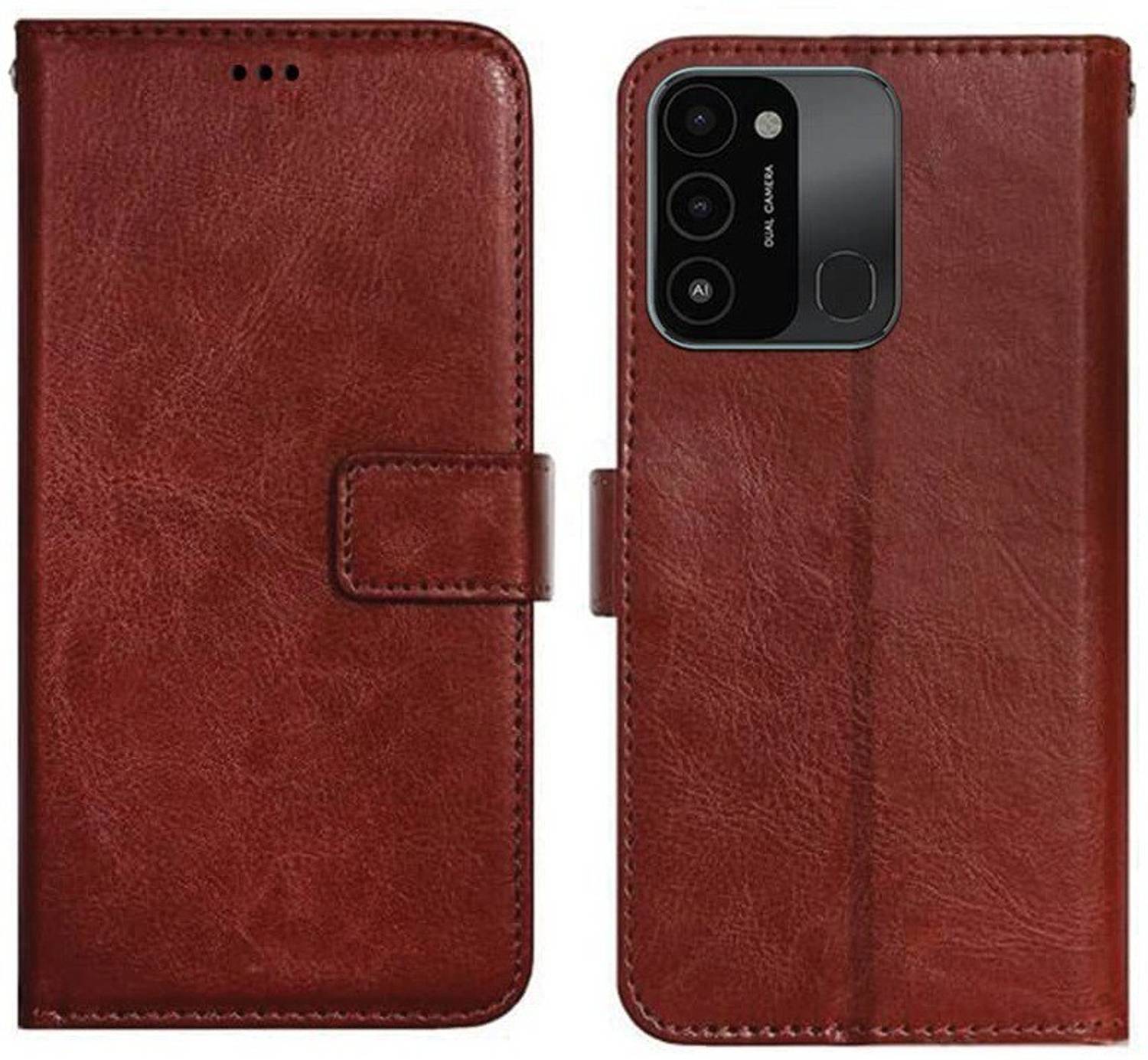 AmericHome Flip Cover for Tecno Spark 8C