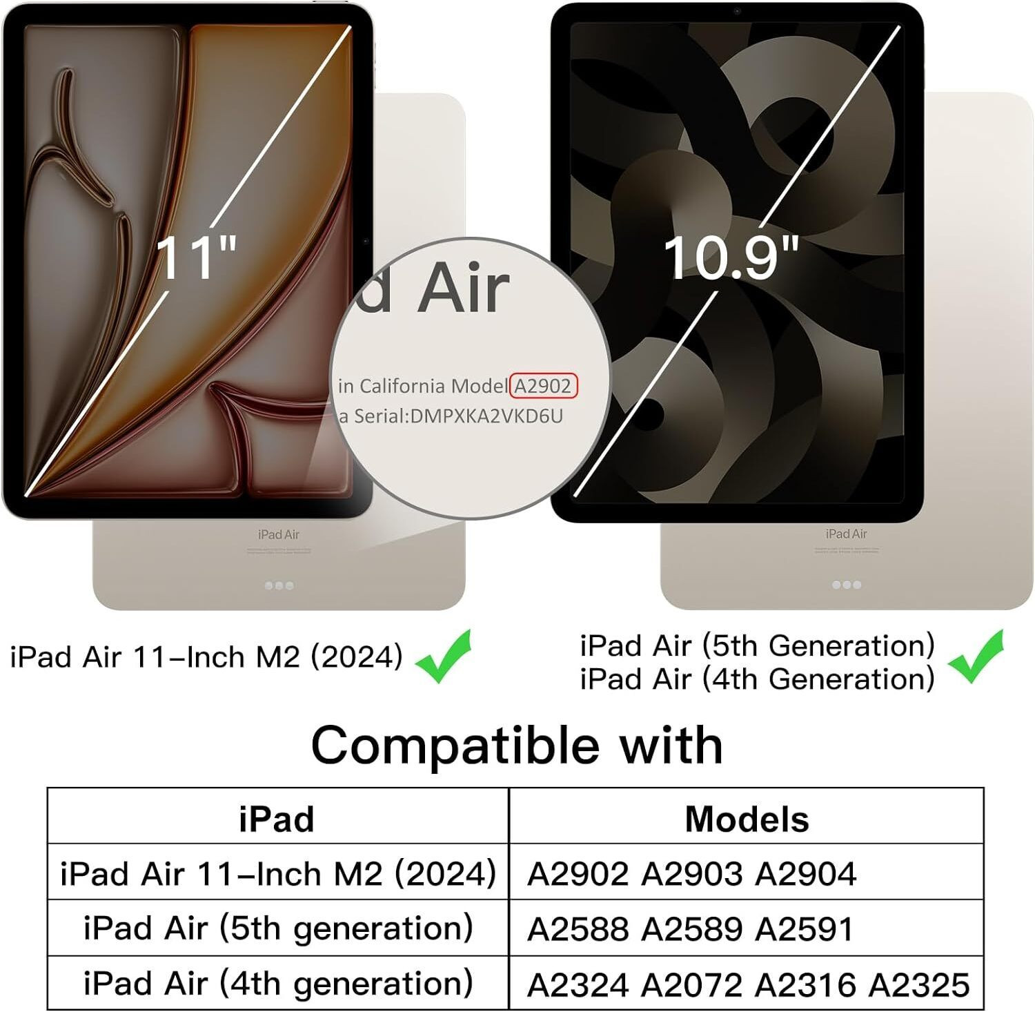 Image of AGEIS Flip Cover for iPad Air 11-Inch M2 (2024), iPad Air 5 /4 (2022 /2020 5th /4th Generation 10.9-Inch)