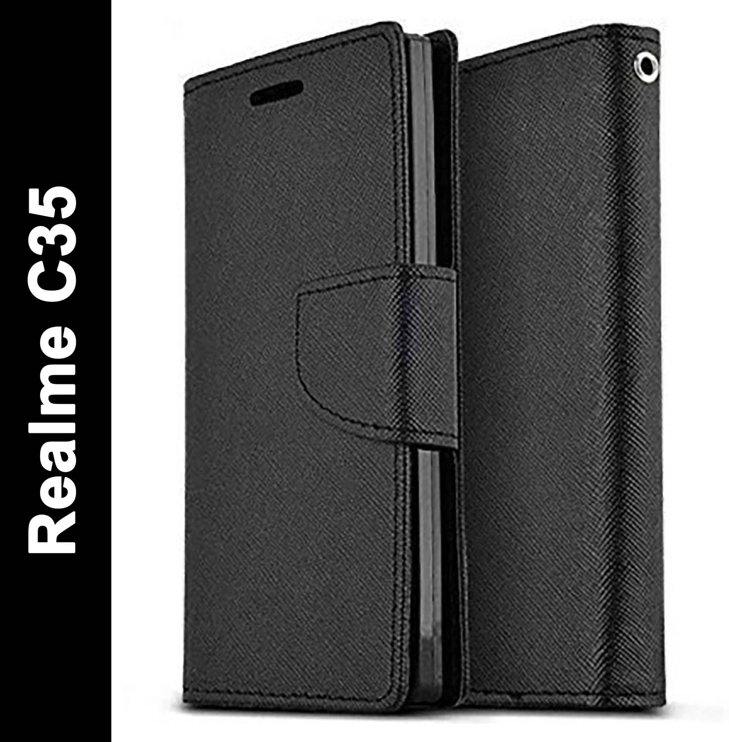 Aarov Flip Cover for Realme C35
