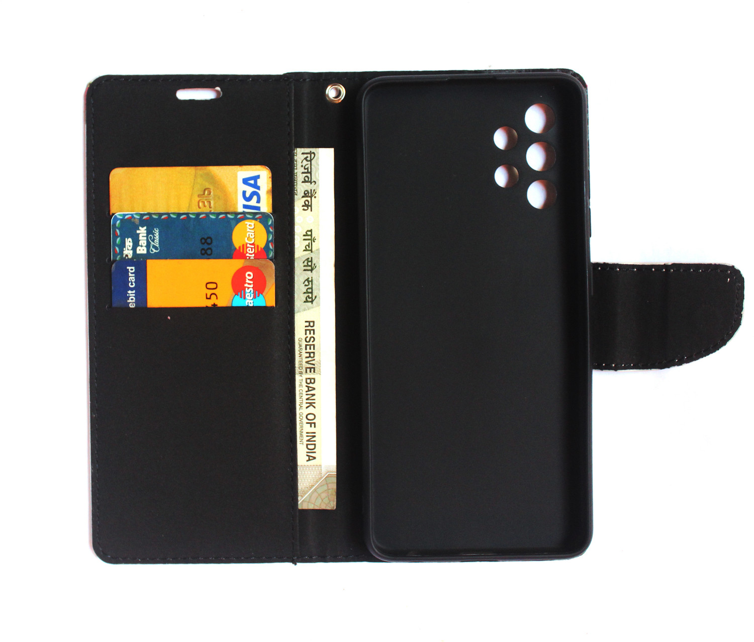 Image of Fashion Flip Cover for Oppo A78 5G (Multicolor, Artificial Leather, Pack of: 1)