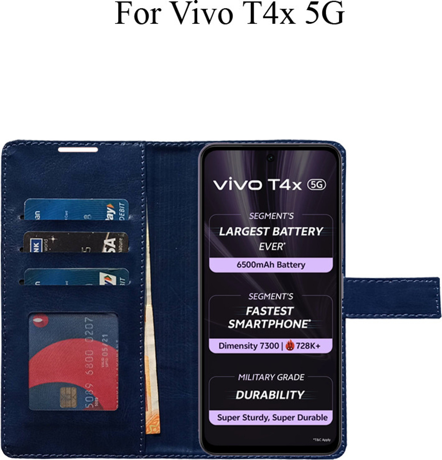 Image of MAXSHOPY Flip Cover for vivo T4x 5G