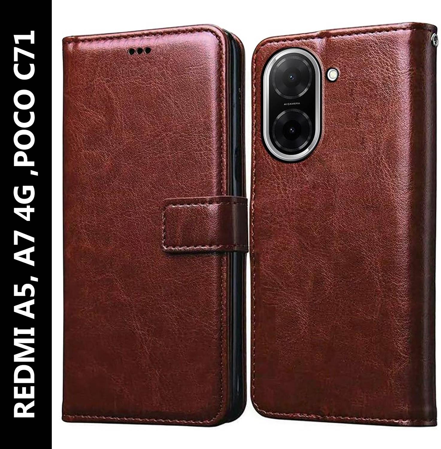 ADI Creations Flip Cover for REDMI A5, Redmi A7 4G ,POCO C71