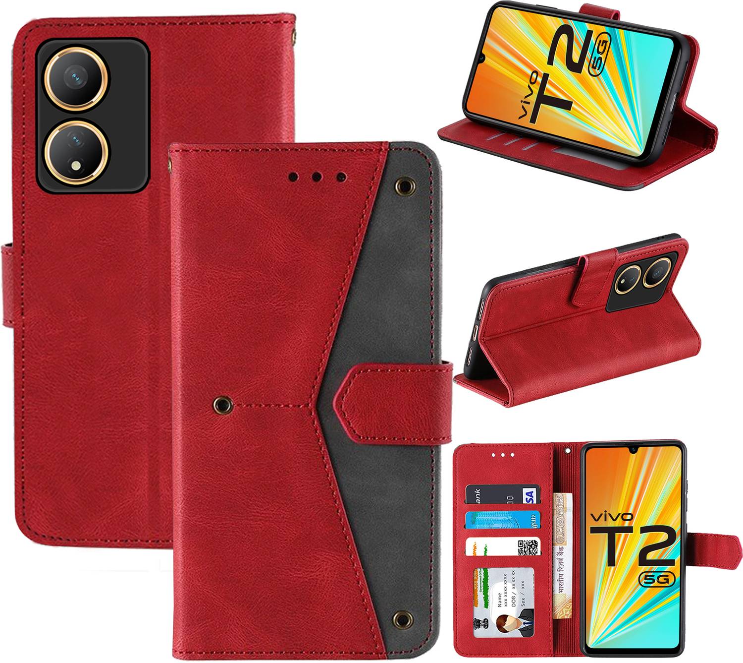 Autofocus Flip Cover for Vivo T2 5G