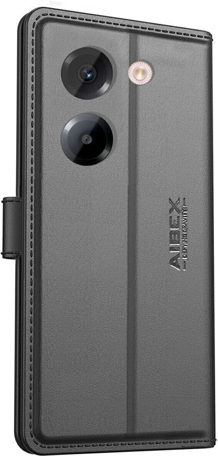 Image of AIBEX Flip Cover for Poco M7 Pro 5G|Premium Leather Finish|Magnetic Closure|Kickstand Feature|Shockproof