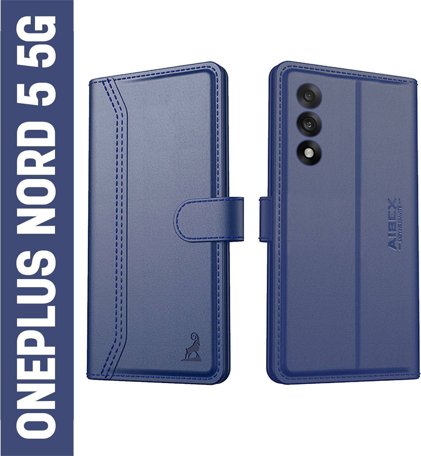 AIBEX Flip Cover for OnePlus Nord 5 5G|Premium Leather Finish|Magnetic Closure|Kickstand Feature