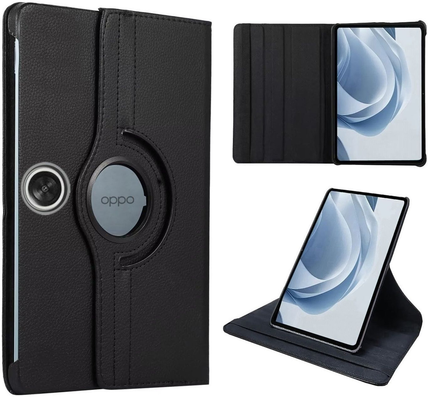Image of Bigil Flip Cover for Oppo Pad SE 10.95 inch, Leather 360 Degree Rotate Flip Cover