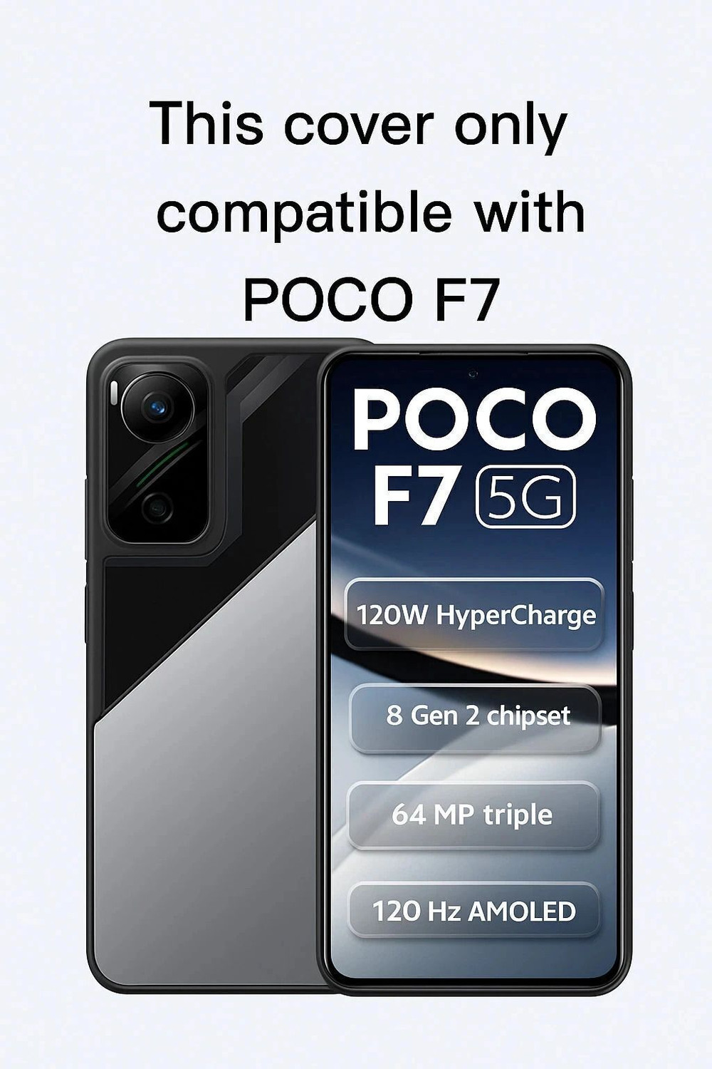 Image of AIBEX Flip Cover for Poco F7 5G |Premium Leather Finish|Magnetic Closure|Kickstand Feature|Shockproof