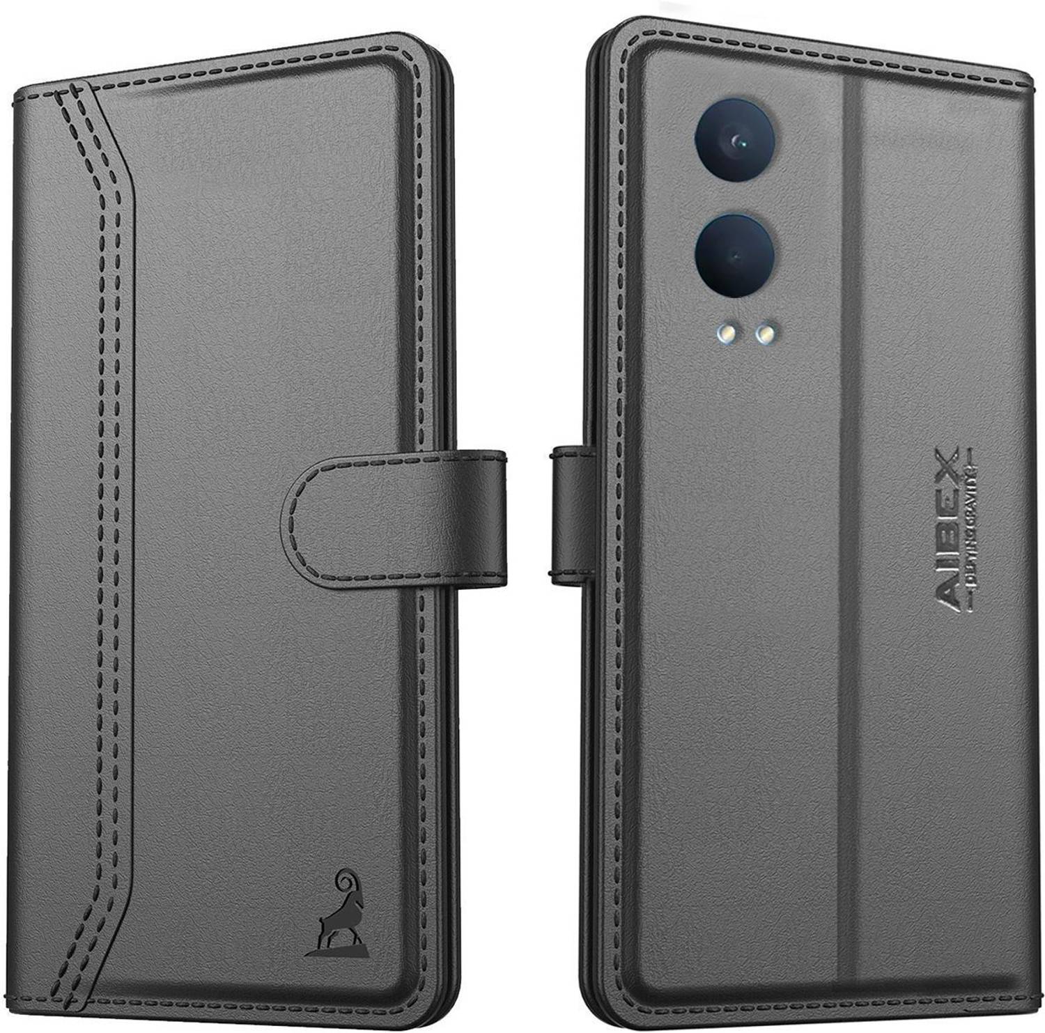 AIBEX Flip Cover for OnePlus Nord CE 4 Lite 5G|Premium Leather Finish|Magnetic Closure|Kickstand Feature