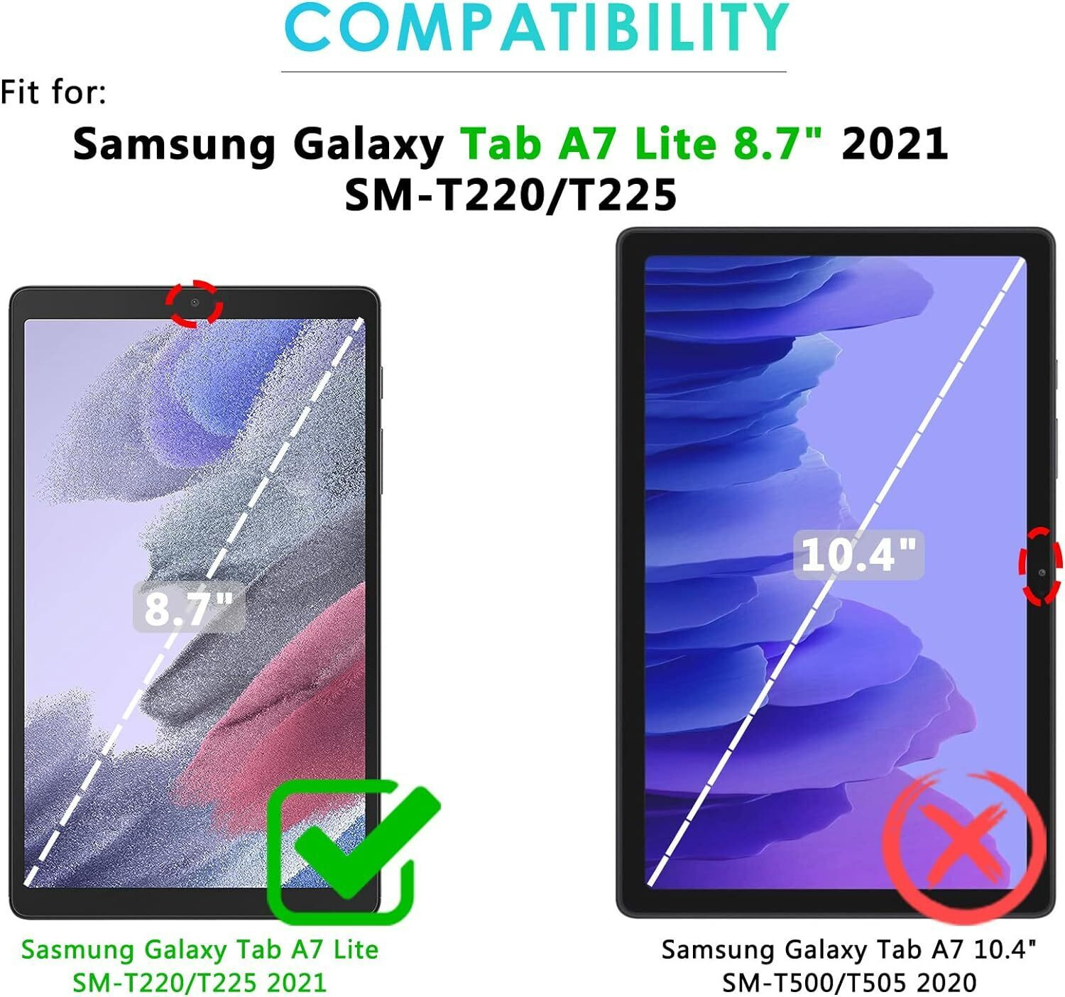 Image of Caseous Flip Cover for SAMSUNG GALAXY TAB A7 LITE