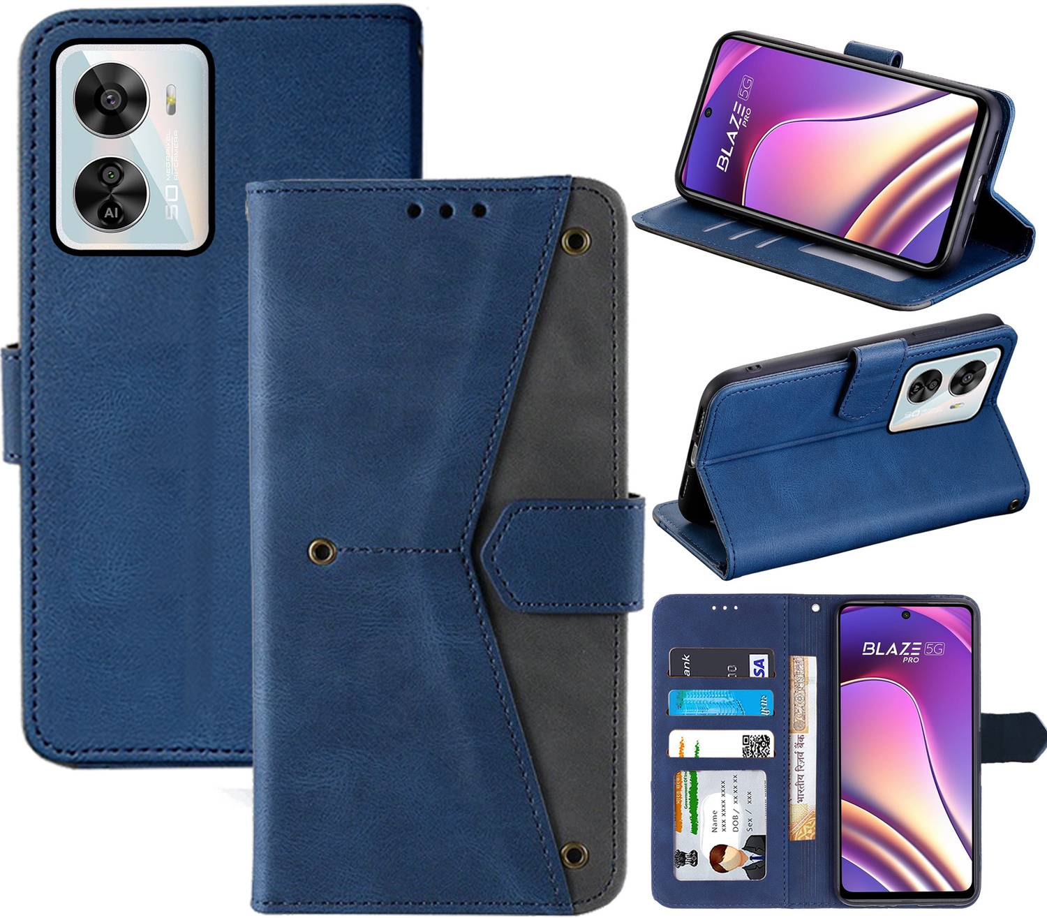 Autofocus Flip Cover for Lava Blaze Pro 5G