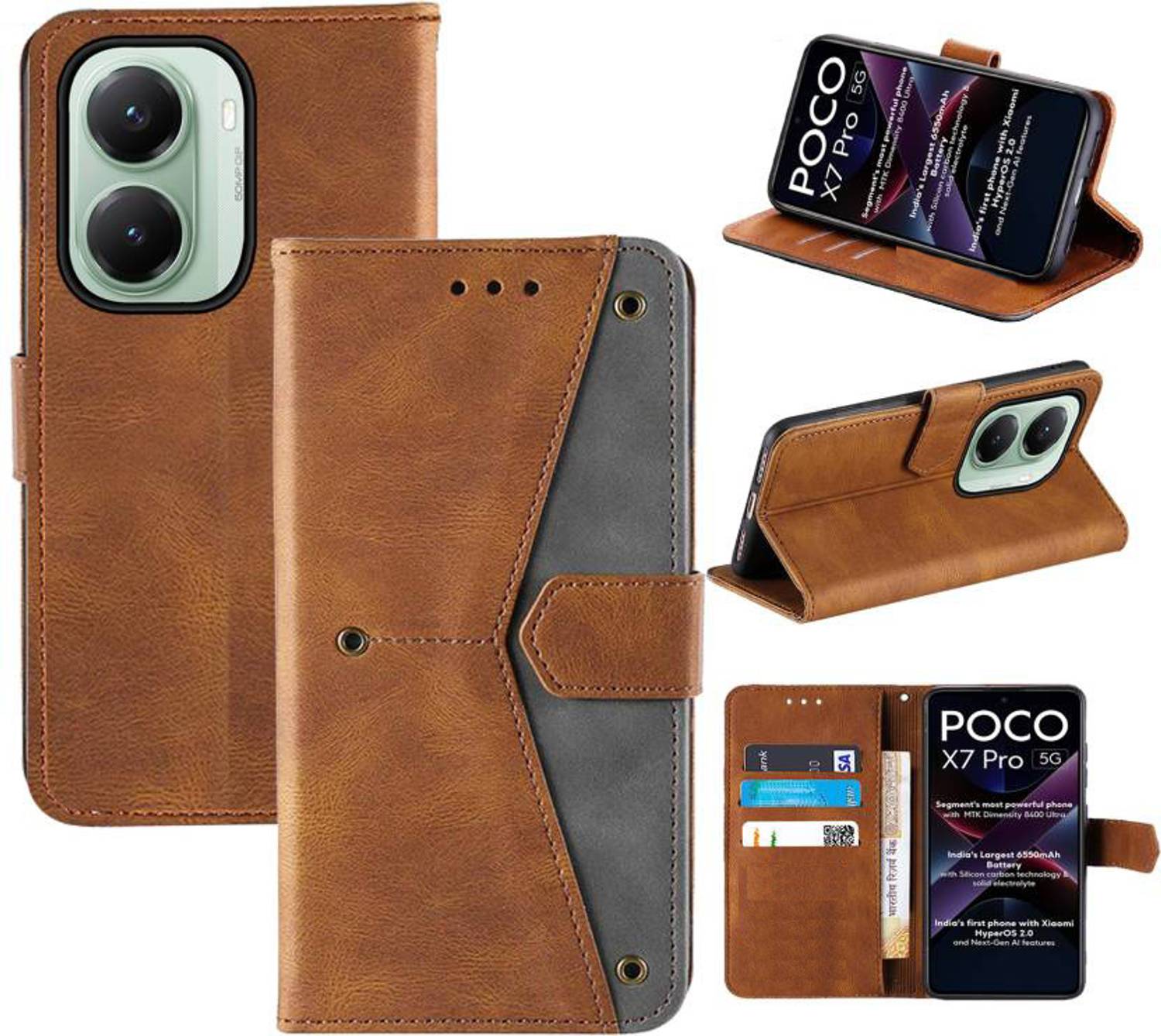 Aaghosh Flip Cover for POCO X7 Pro 5G