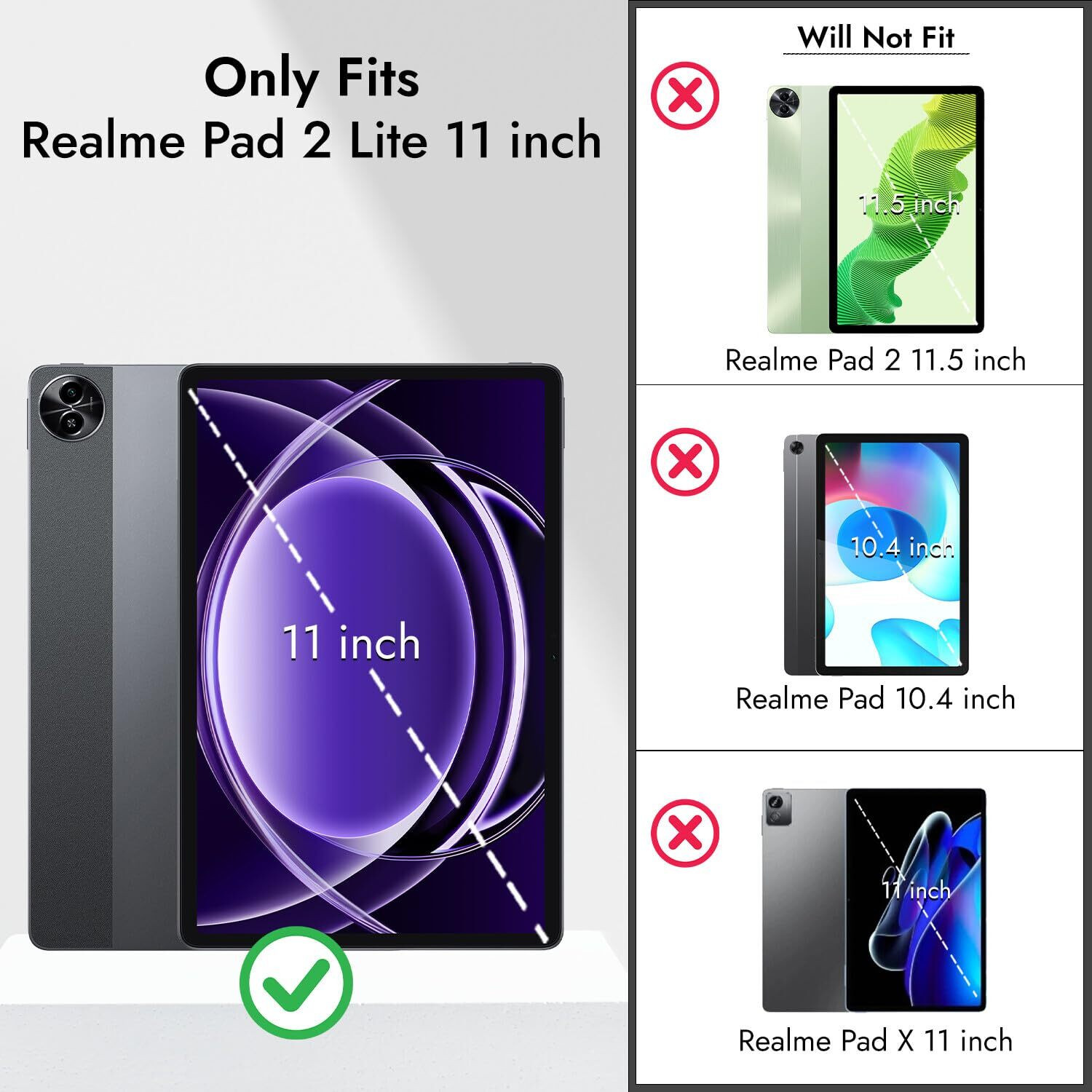 Image of Fastway Flip Cover for realme Pad 2 Lite 11 inch Tablet