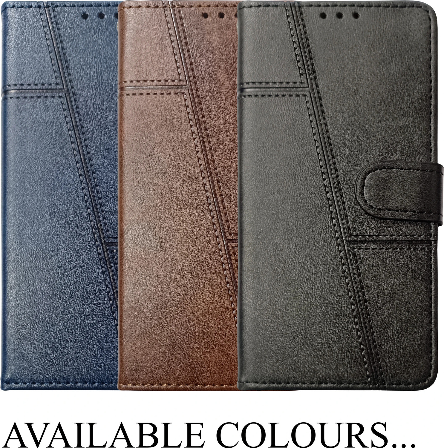 Image of HLOFLY Flip Cover for Infinix Hot 20 5G (Blue, Card Holder, Artificial Leather, Pack of: 1)