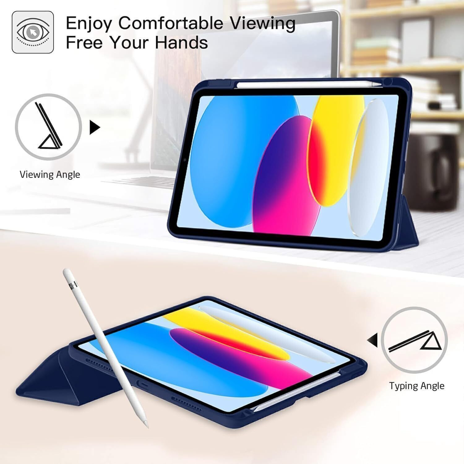 Image of ROBUSTRION Flip Cover for iPad 11th Generation A16 11 inch, iPad 10th Gen Generation 10.9 inch