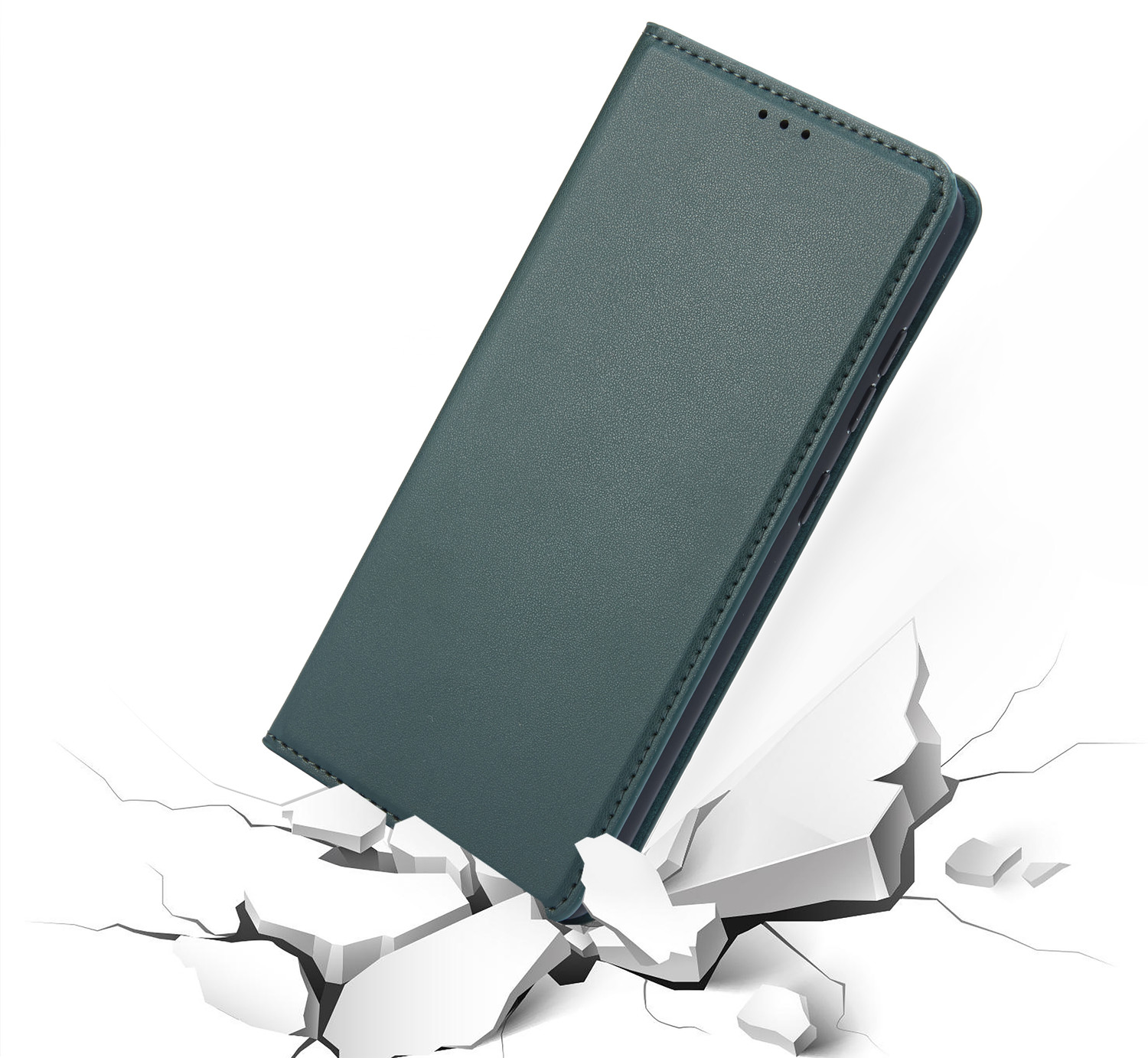 Image of Fashion Flip Cover for Samsung Galaxy F54 5G (Green, Pack of: 1)