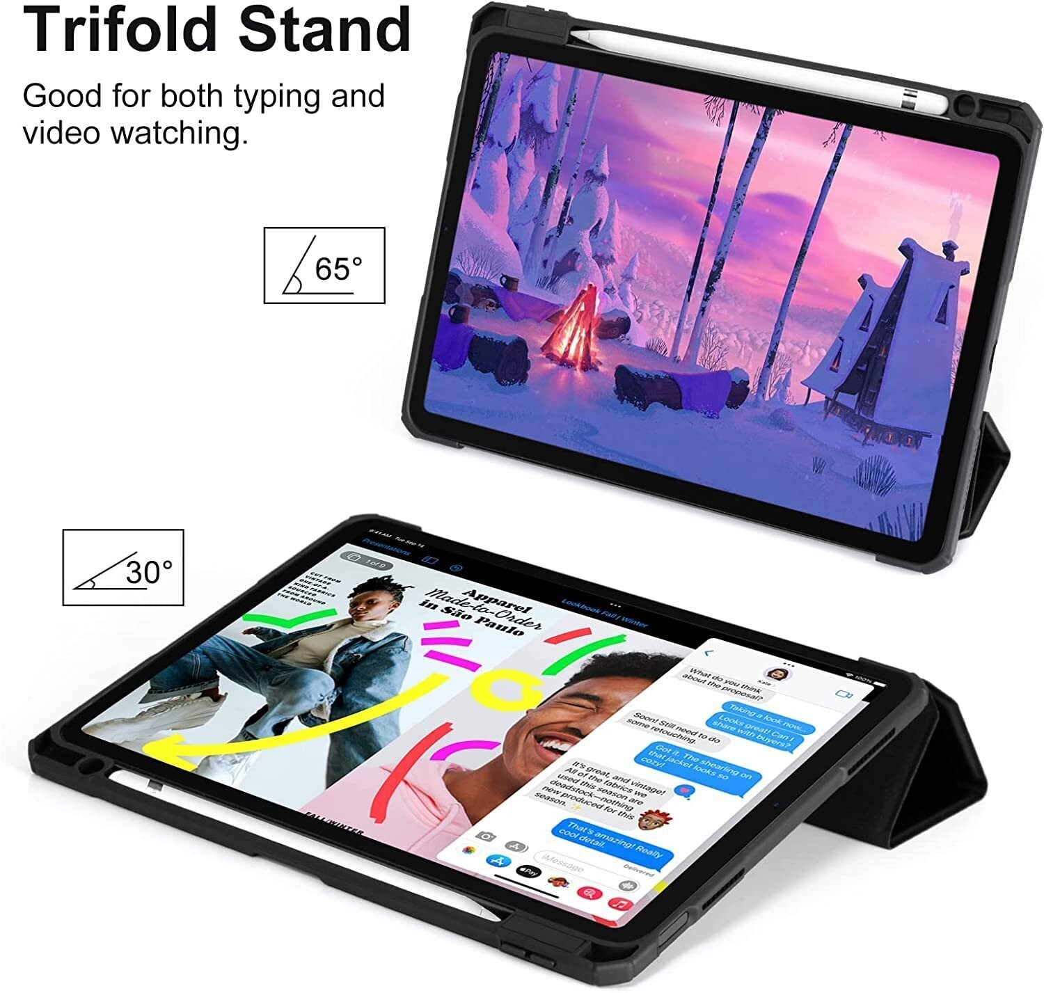Image of ROBUSTRION Flip Cover for iPad 11th Generation A16 11 inch, iPad 10th Gen Generation 10.9 inch