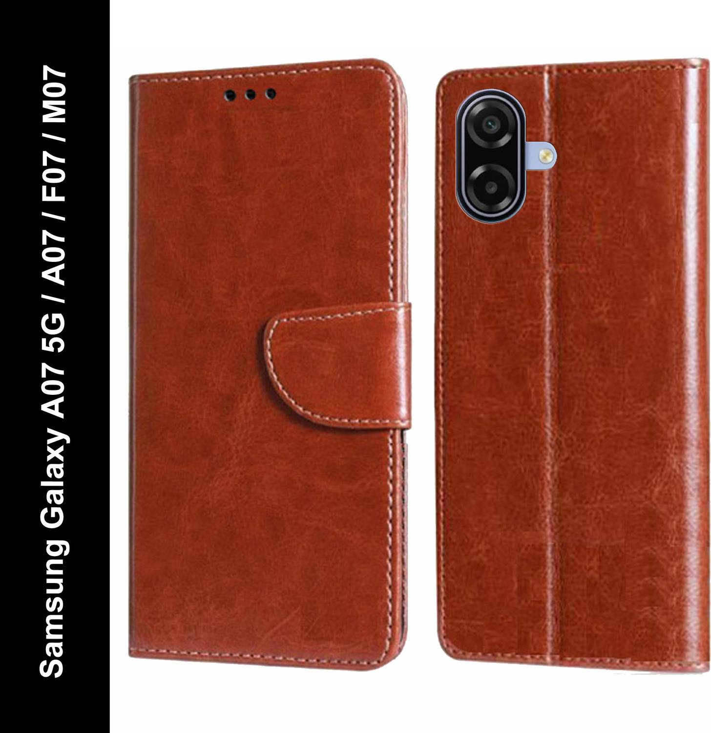 Wristlet Flip Cover for Samsung Galaxy A07 5G, Samsung Galaxy A07, Samsung Galaxy F07, Samsung Galaxy M07