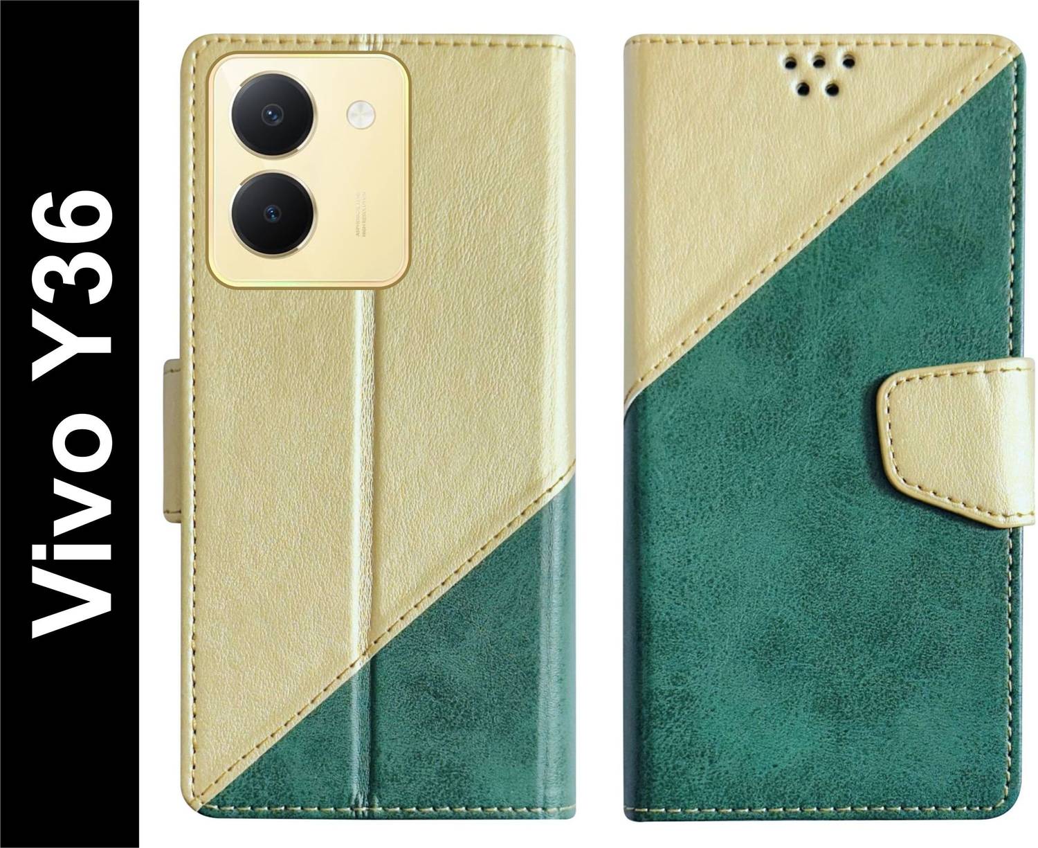 Custodia Protettiva Elegante HAOYE Cover Per Vivo Y36 4G, Protettiva Custodia Chiusura Custodia Con Supporto