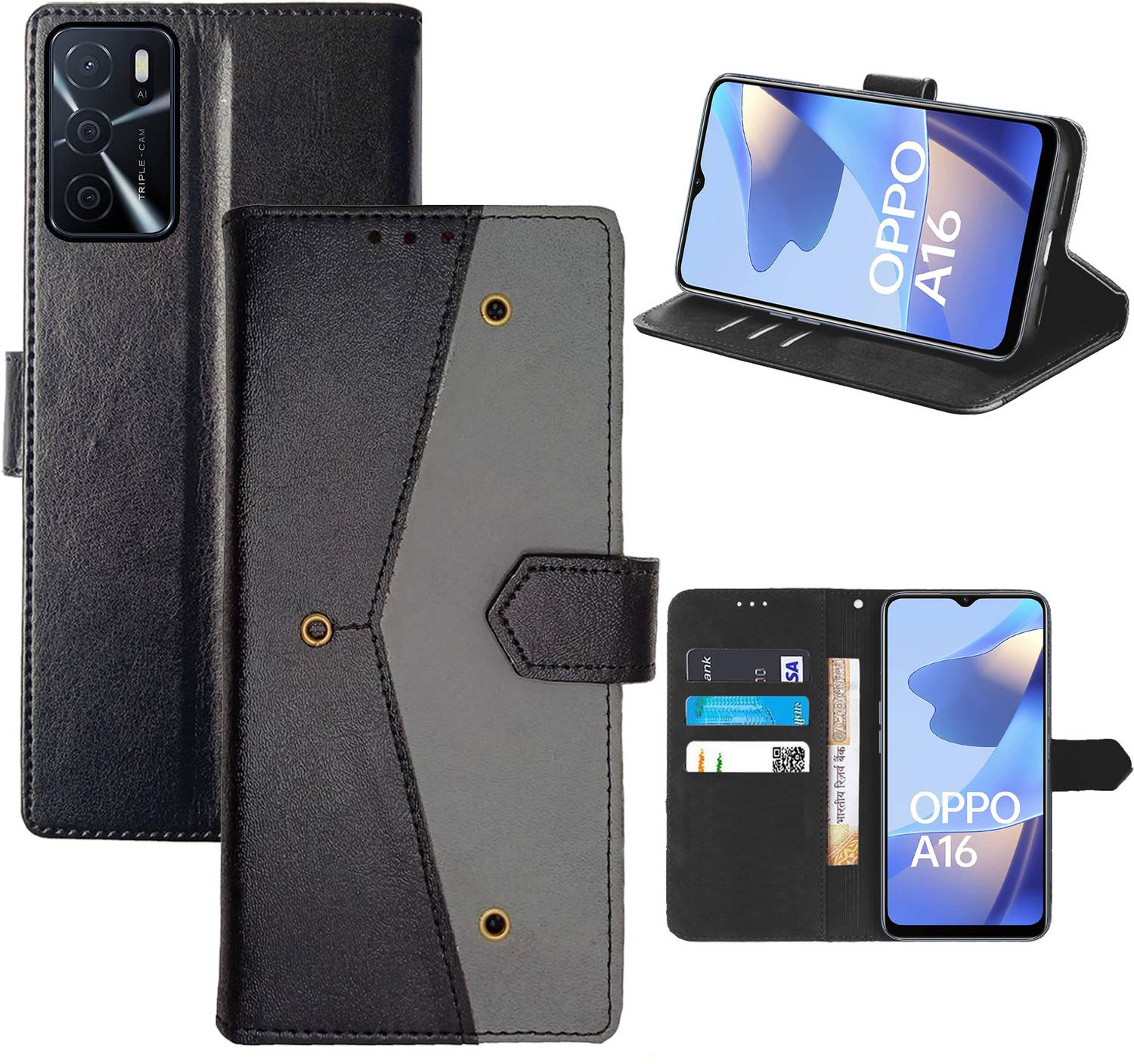 Aaghosh Flip Cover for OPPO A16